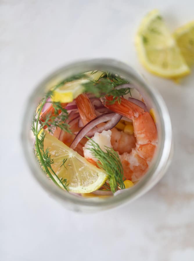 pickled shrimp avocado salad I howsweeteats.com #pickledshrimp #seafood #avocado #salad #kentuckyderby