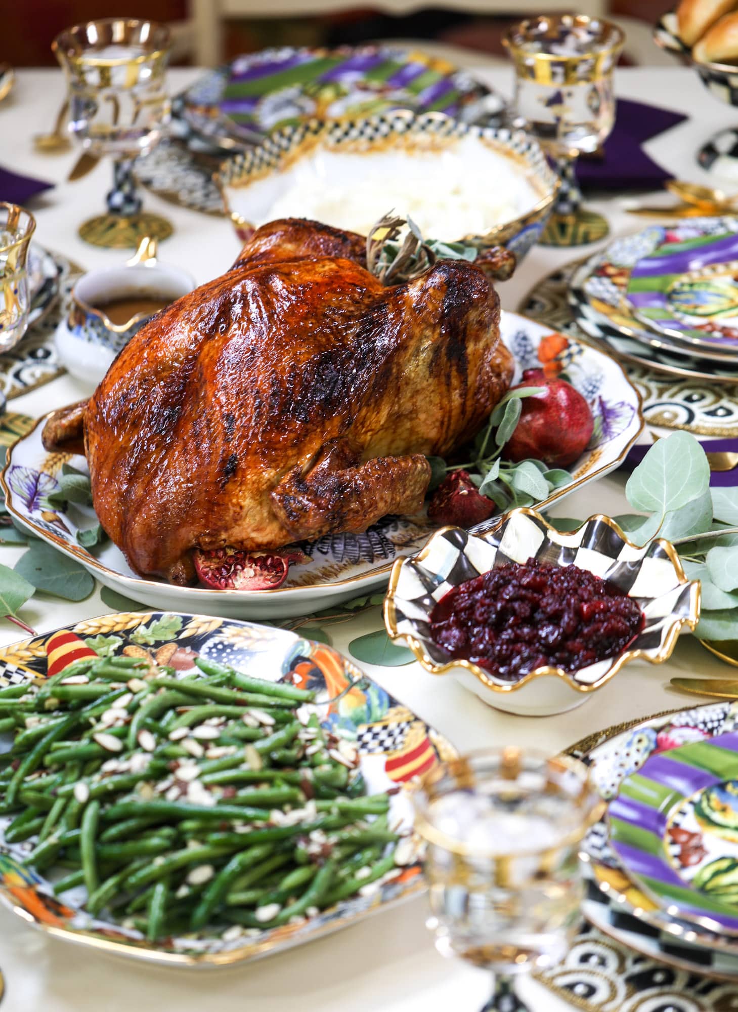 This dry brined turkey is a super easy recipe and foolproof for the perfect Thanksgiving! It's roasted with an apple cider glaze and served with the perfect gravy. You'll never make another gravy recipe again! Try this dry brined turkey for your best Thanksgiving ever! I howsweeteats.com #dry #brine #turkey #recipe #thanksgiving #gravy