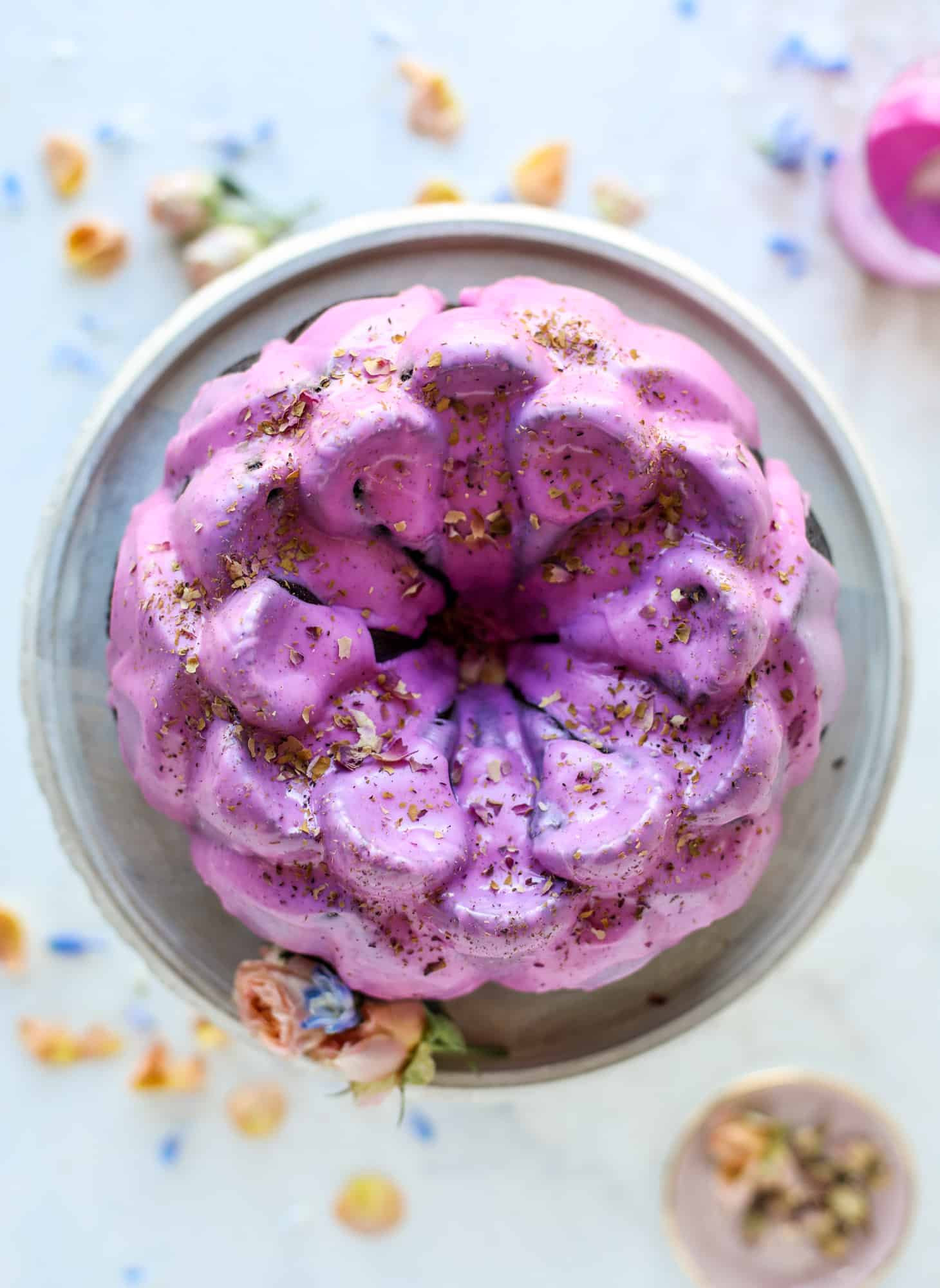 chocolate dragon fruit cake