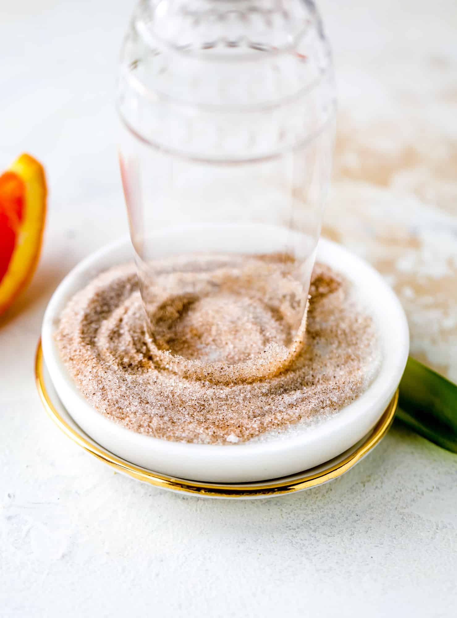 cinnamon sugar rim for a mimosa 