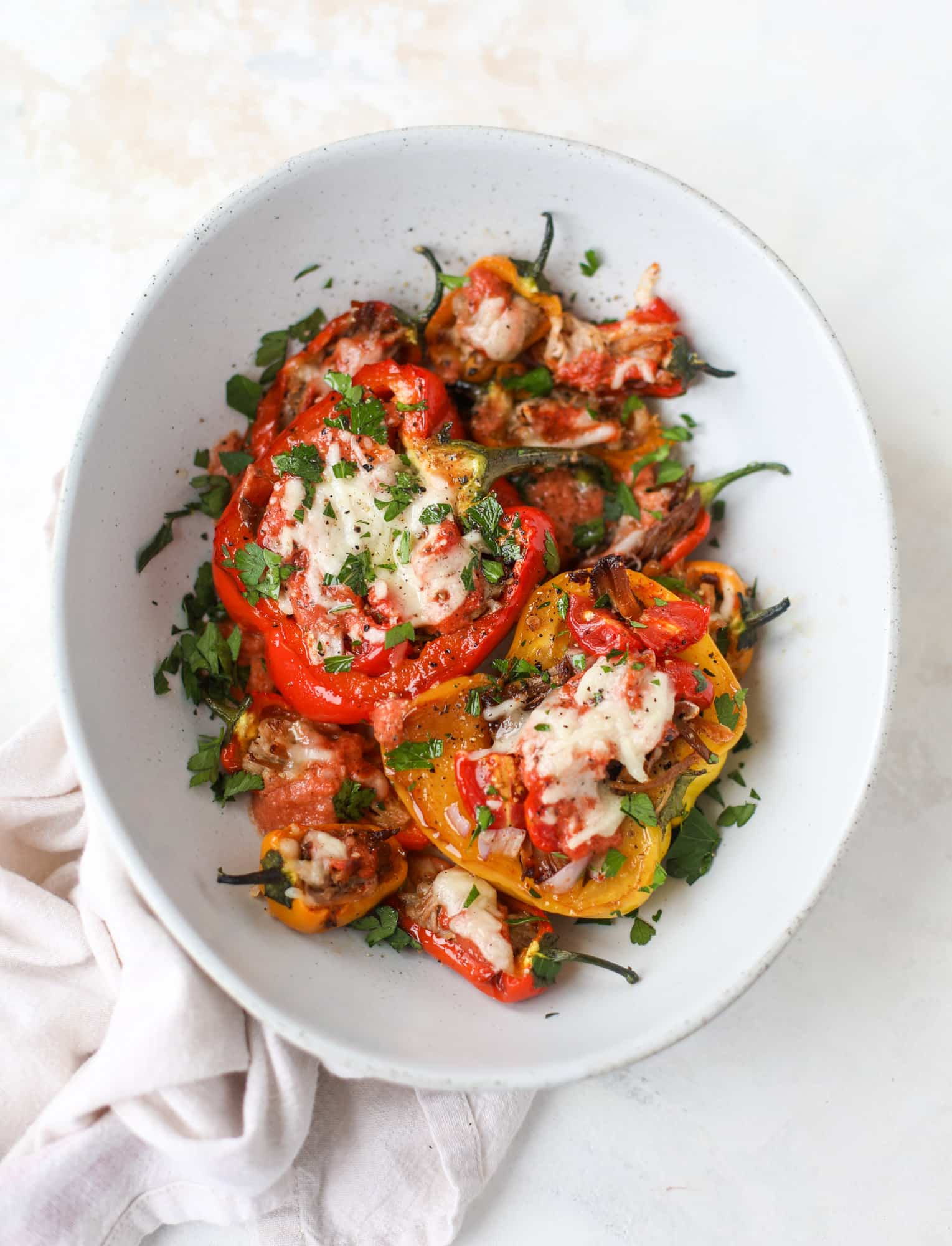 pulled pork stuffed peppers