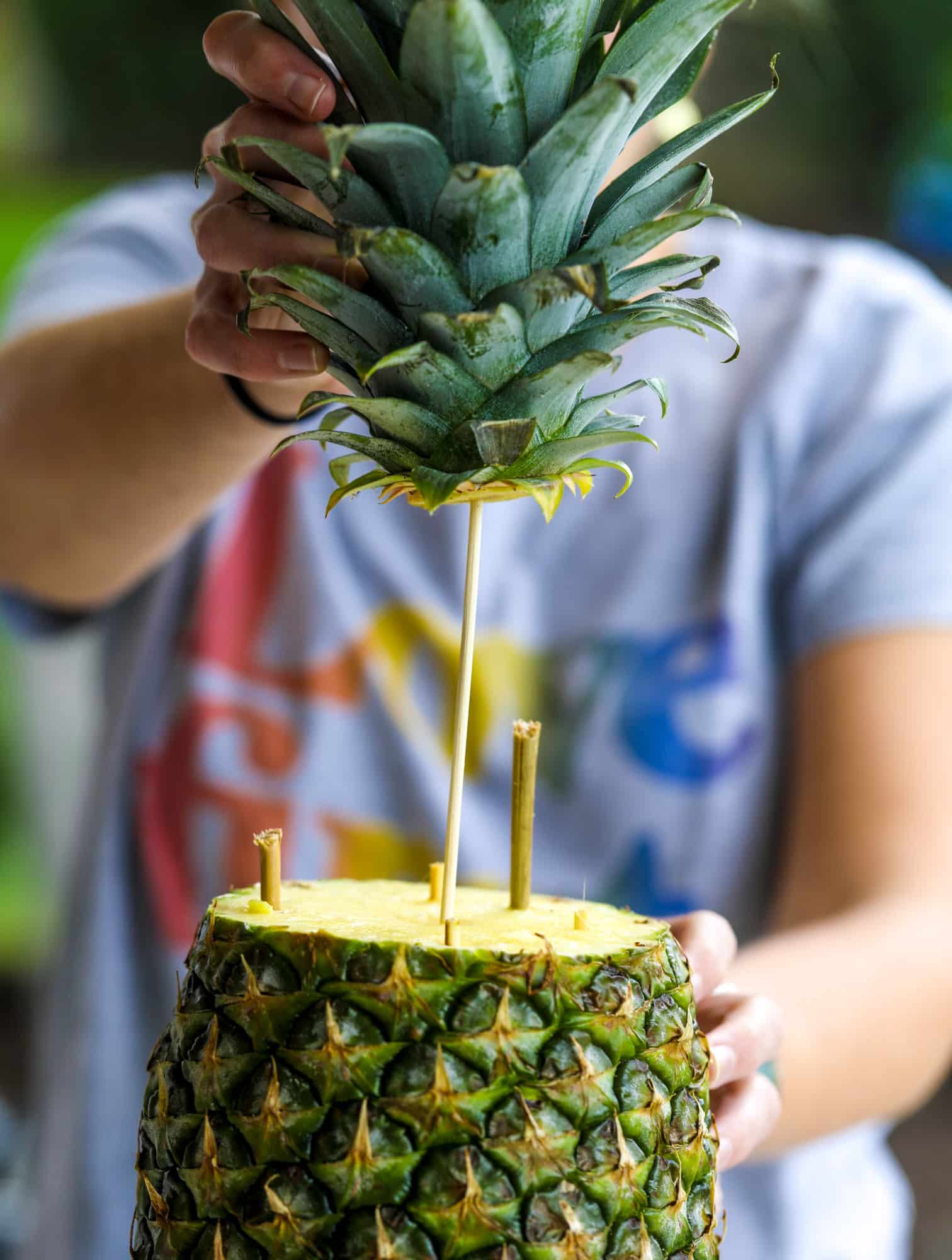 building a pineapple palm tree