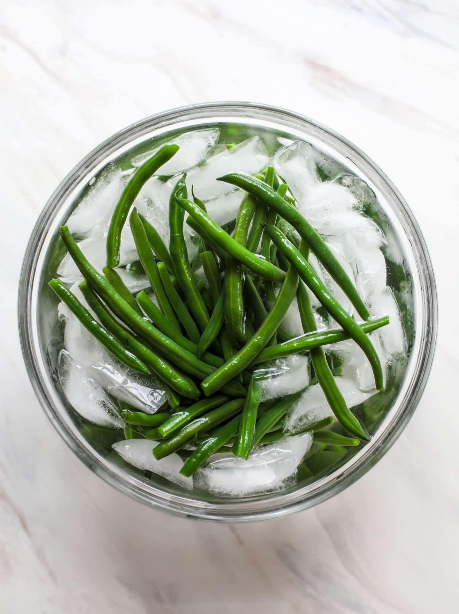 blanching green beans