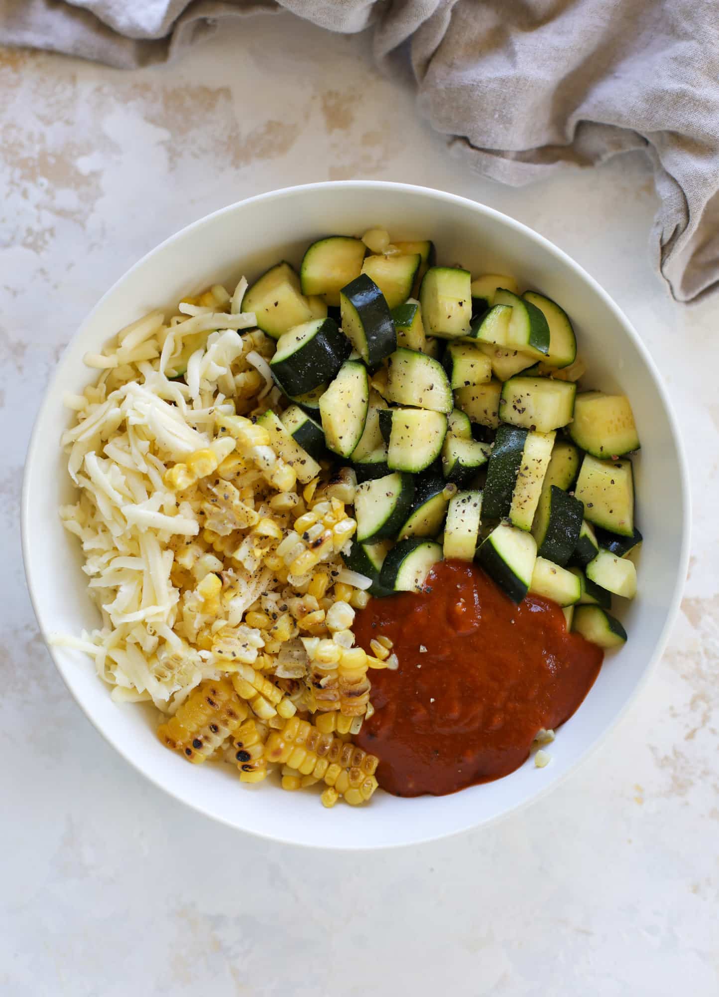 corn enchilada filling