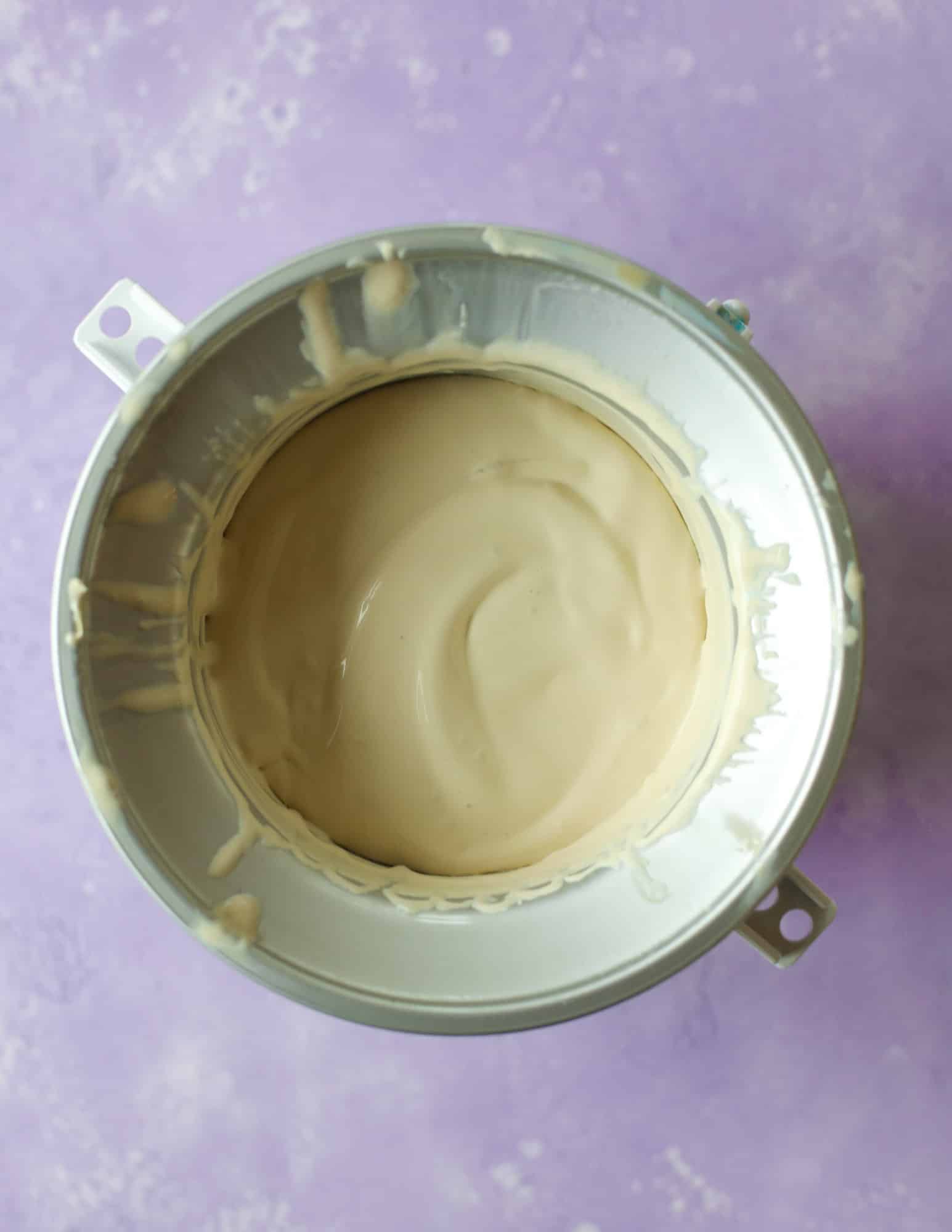 ice cream after churning