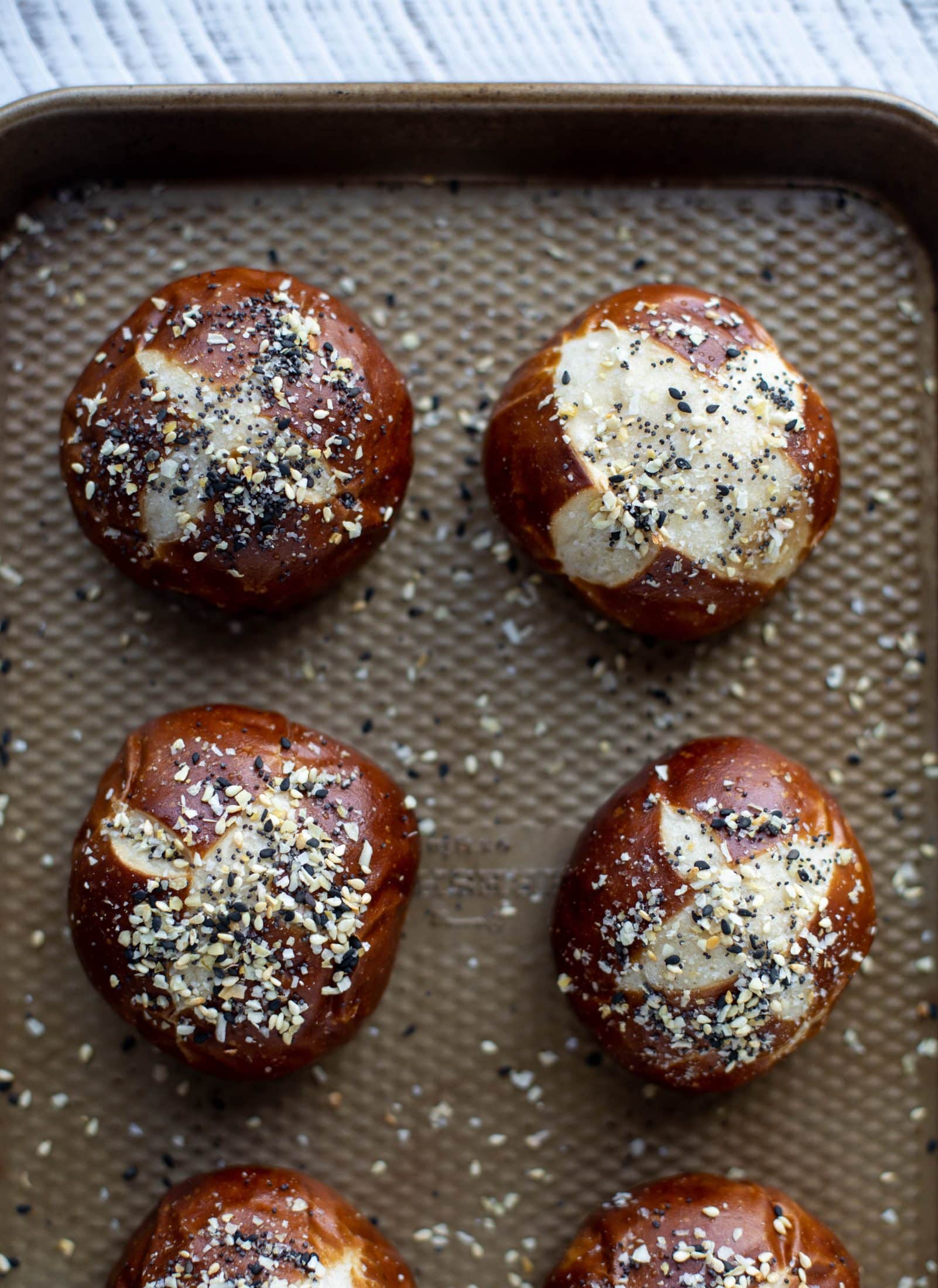 everything pretzel buns