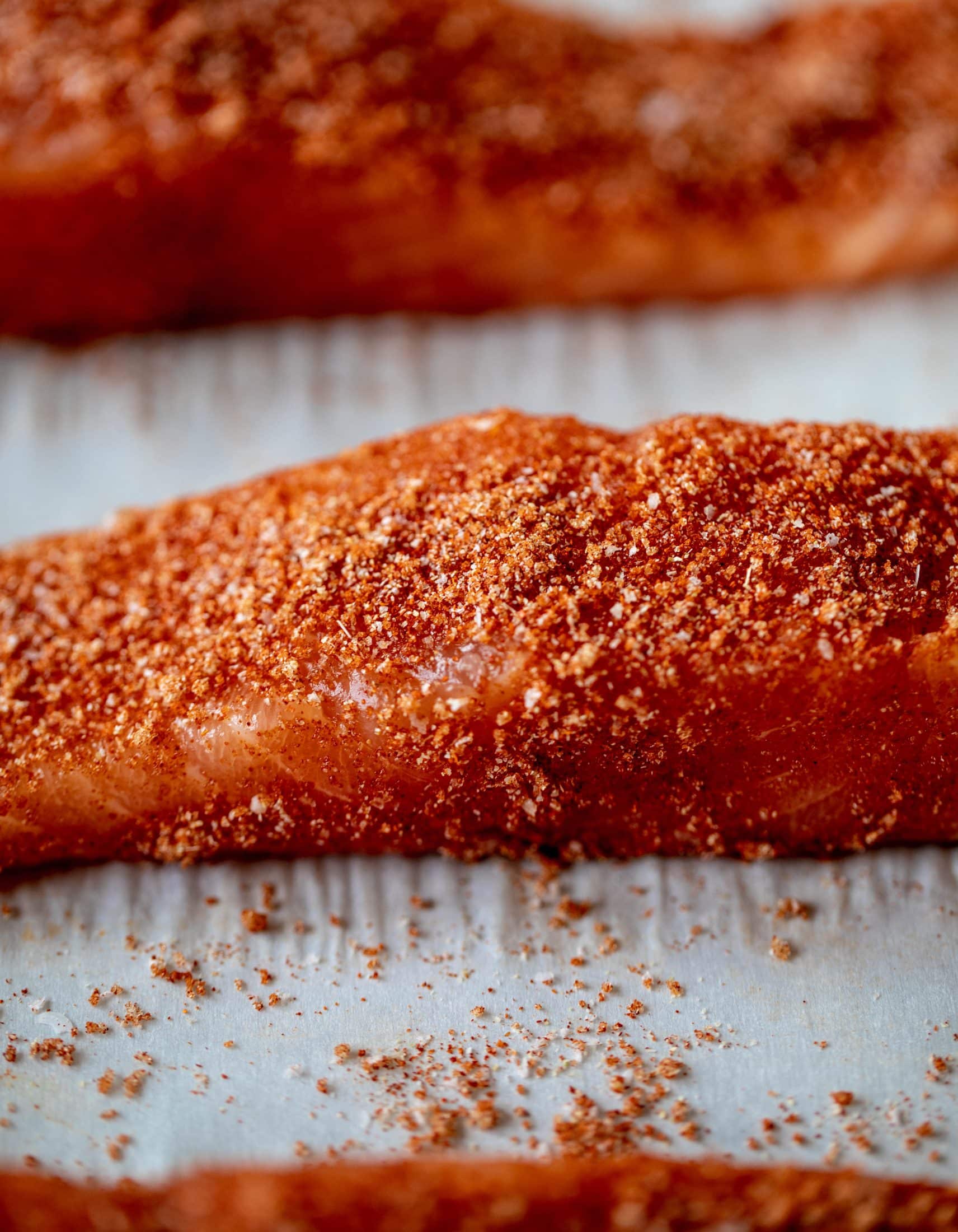 seasoned salmon filets