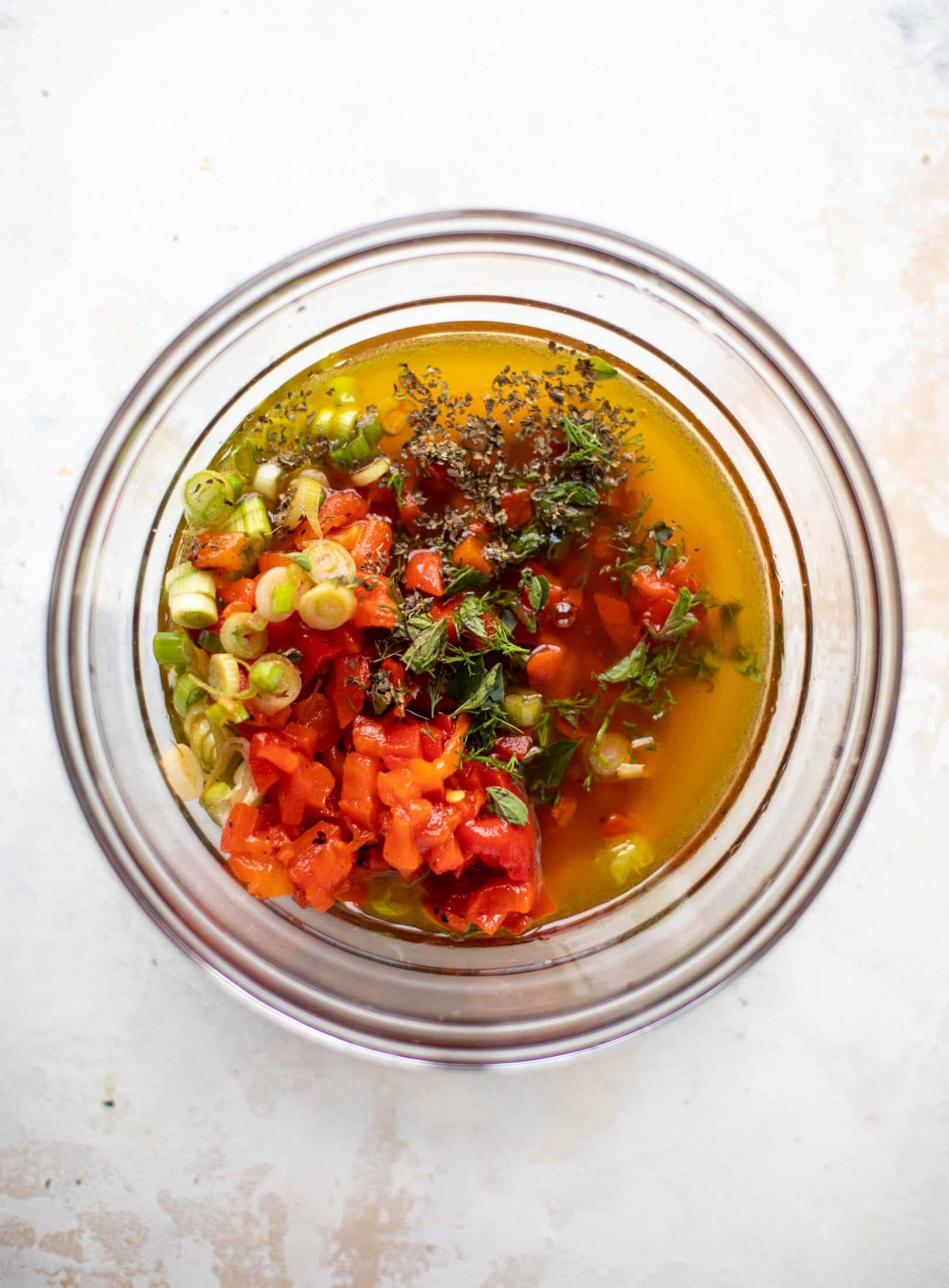 marinade for cheddar and goat cheese