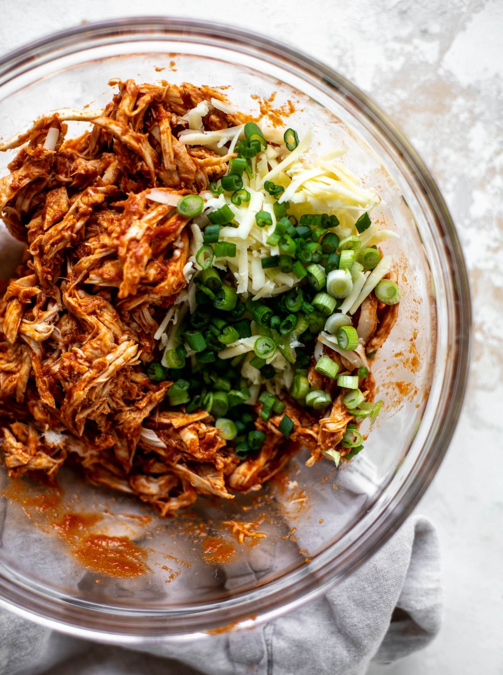 Chipotle chicken skillet enchiladas are loaded with flavor and come together so quickly! They are the perfect spicy weeknight meal.
