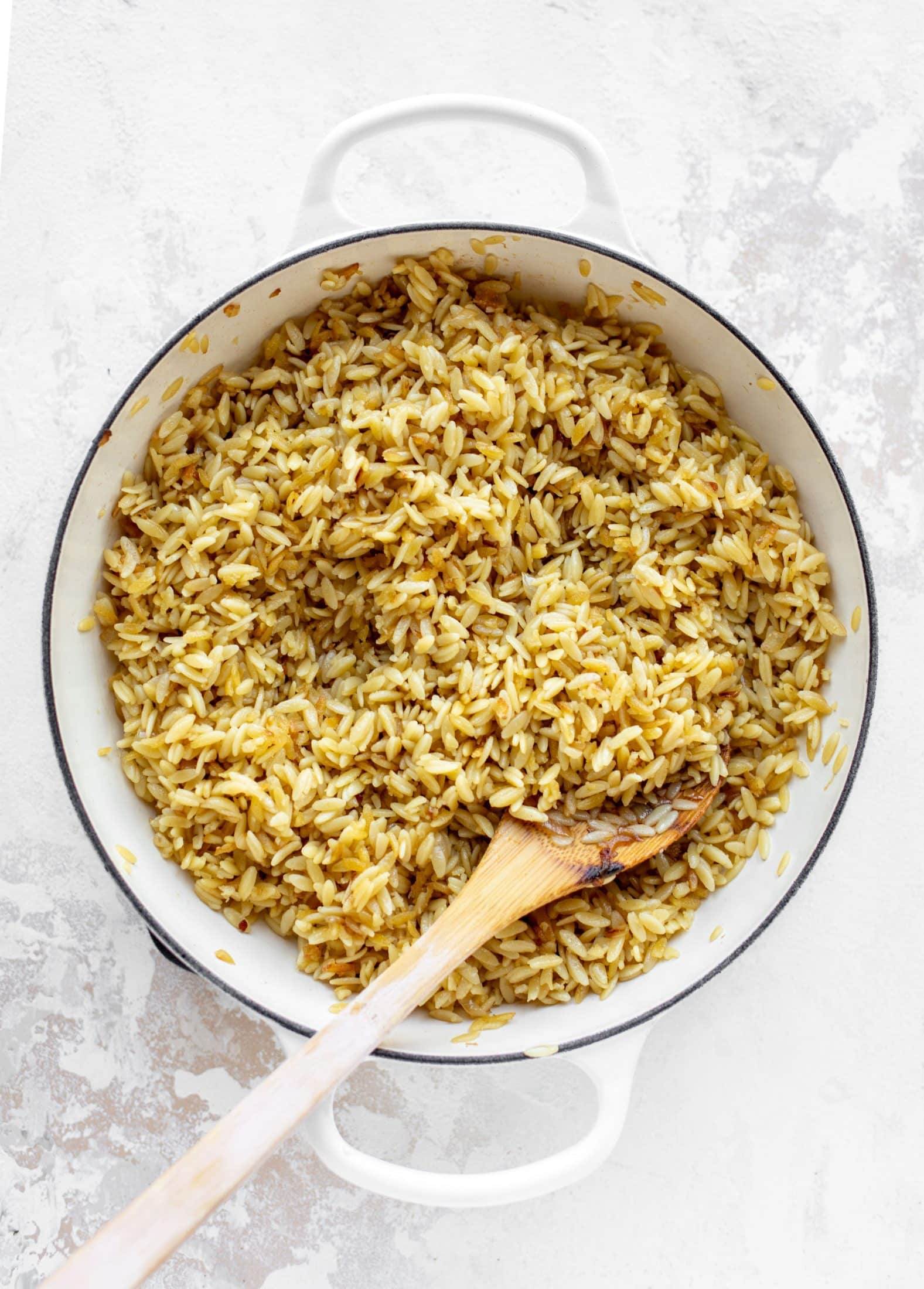 crispy orzo