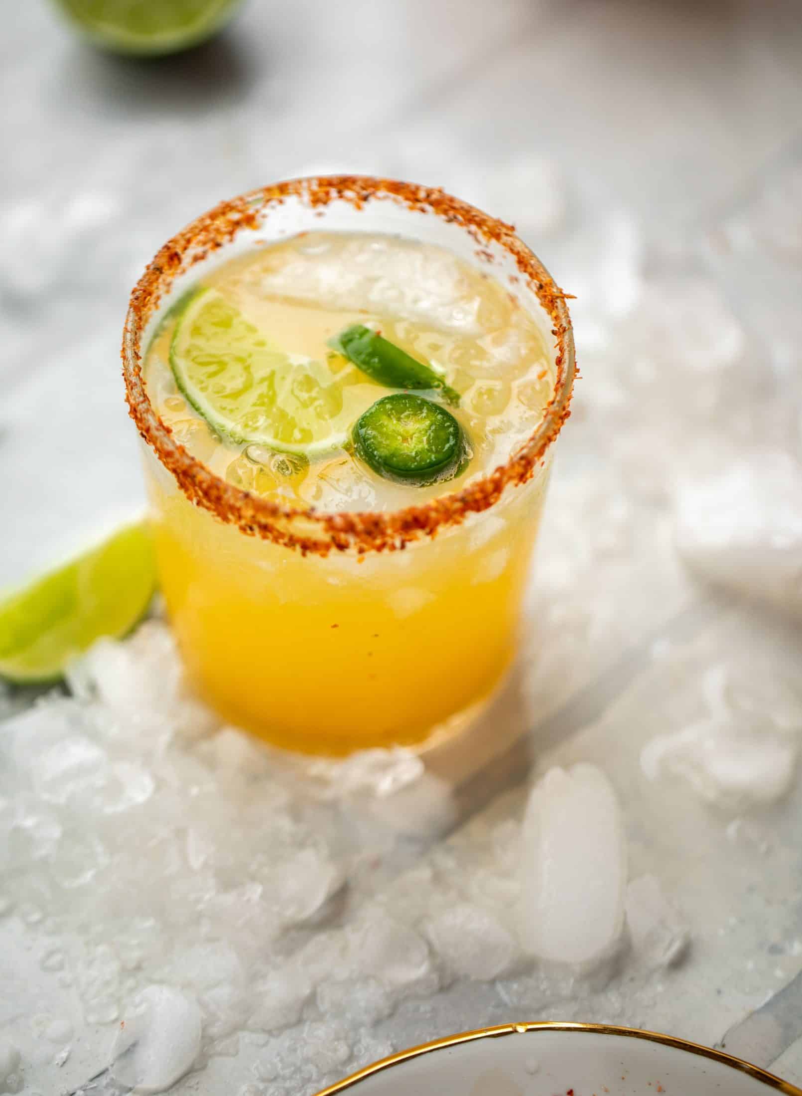 These bubbly jam margaritas are easy and delicious! Use your favorite jam instead of simple syrup to create a fruity flavor everyone will love.