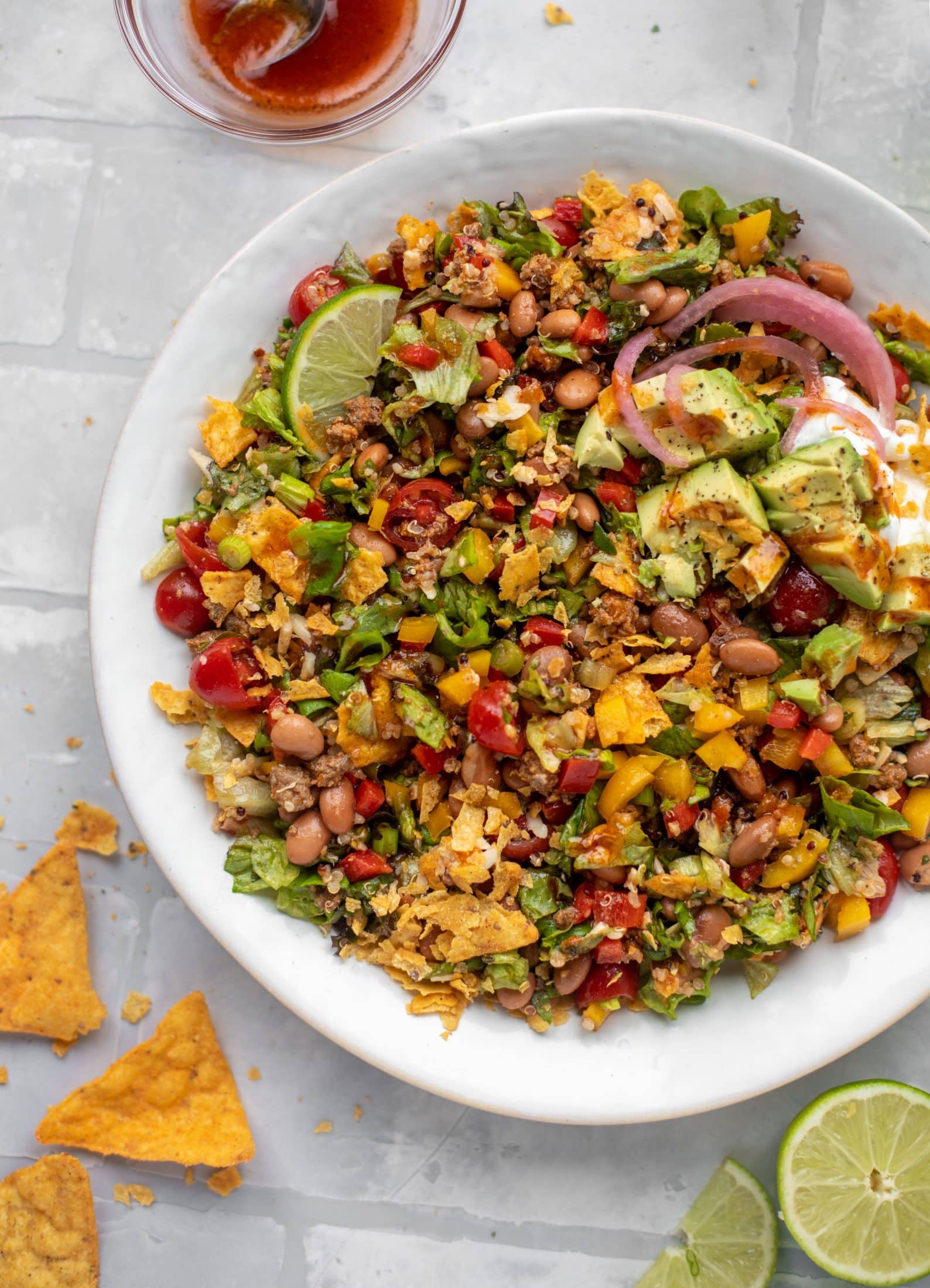nacho cheese taco quinoa salad