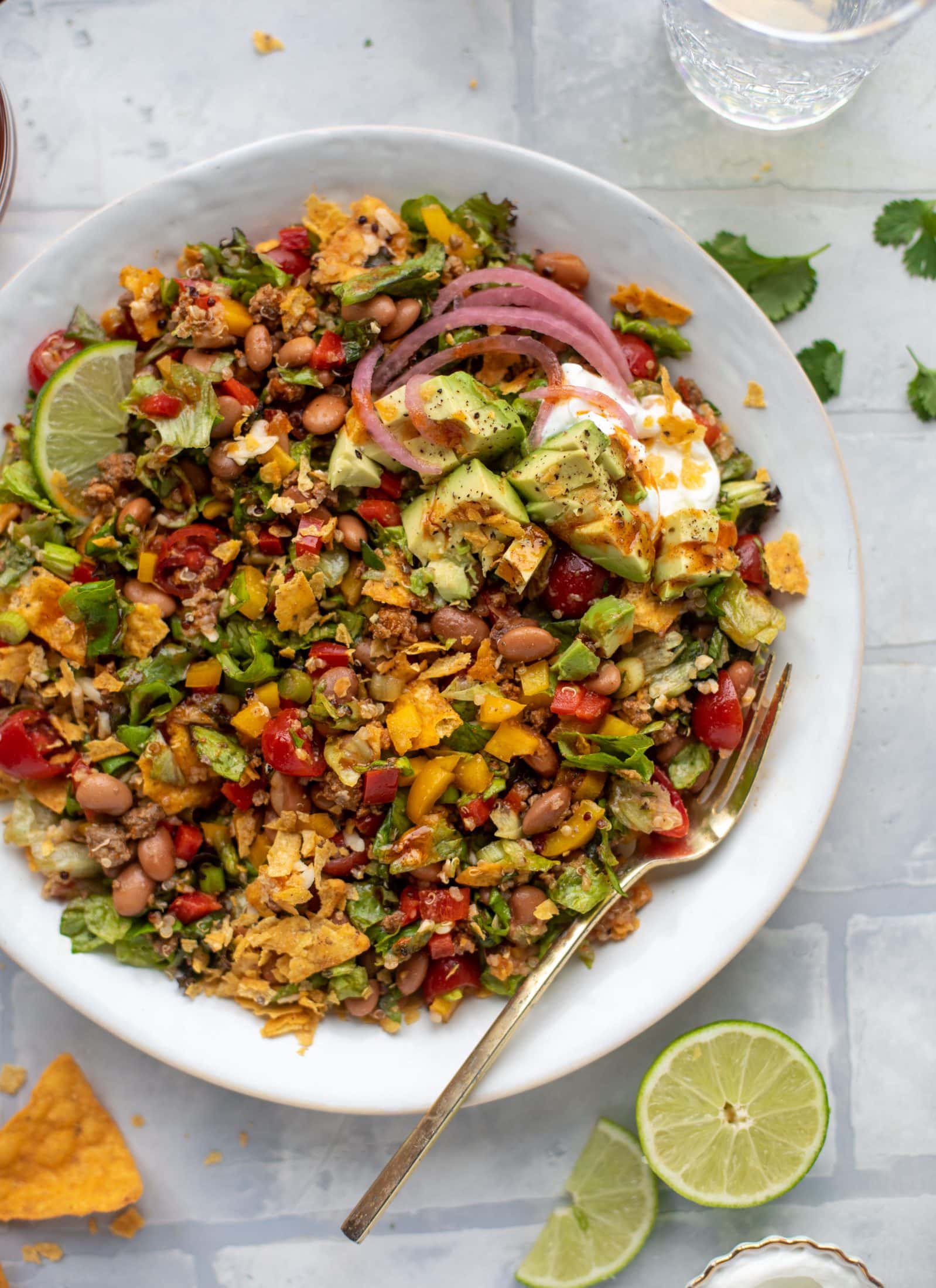 nacho cheese taco quinoa salad