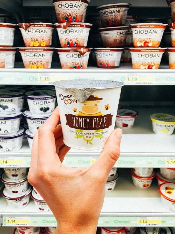 Grocery Shopping at Target - Dreaming Cow Yogurt.