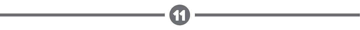 A dividing line with a '11' in the middle.