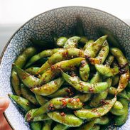 A picture of Garlic Edamame
