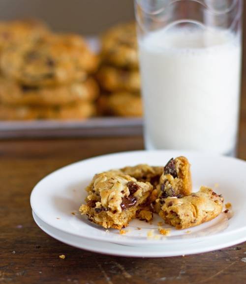 Peanut Butter Oat Cookies on a plate