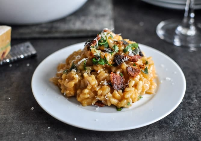 Roasted Sweet Potato Risotto I howsweeteats.com