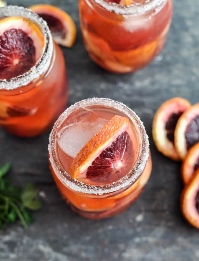 Blood Orange Sangria I howsweeteats.com