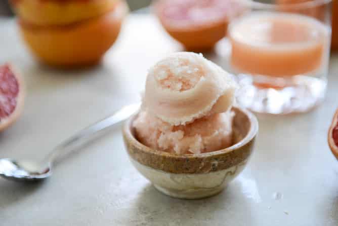 Grapefruit Sorbet I howsweeteats.com