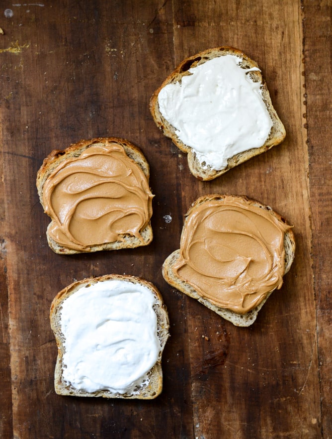 Toasted Bacon Fluffernutters I howsweeteats.com