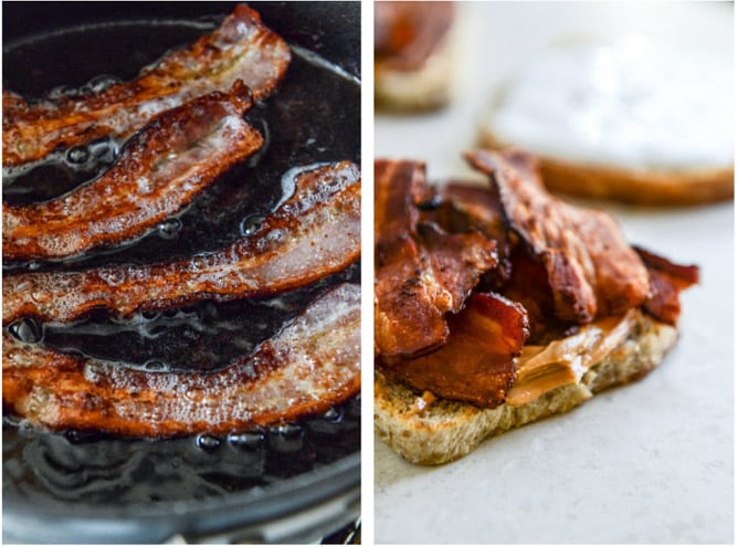 Toasted Bacon Fluffernutters I howsweeteats.com