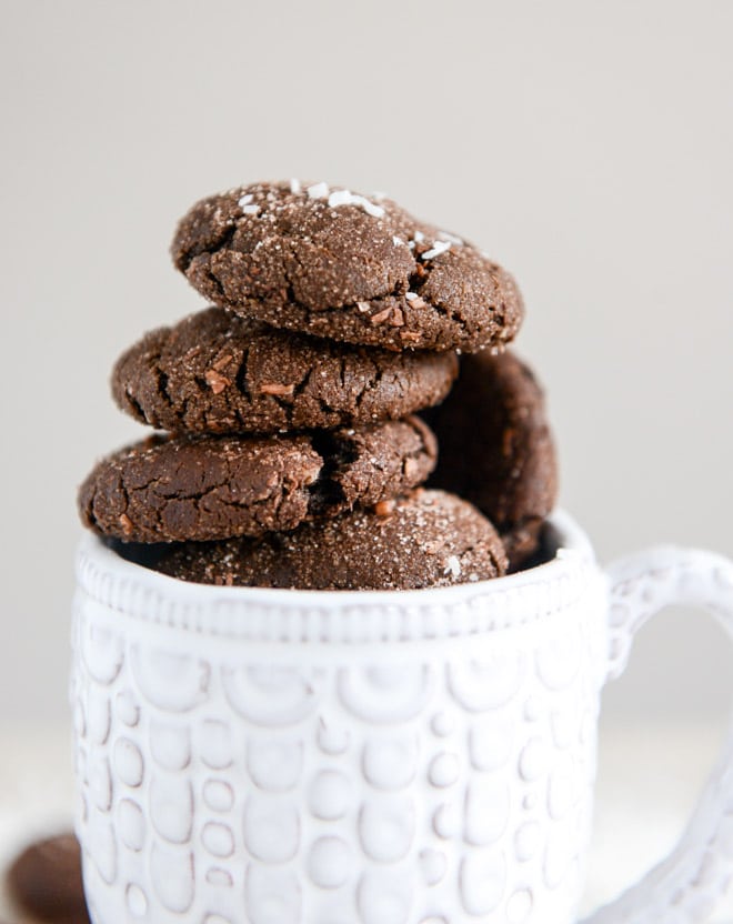 mocha coconut crinkles I howsweeteats.com