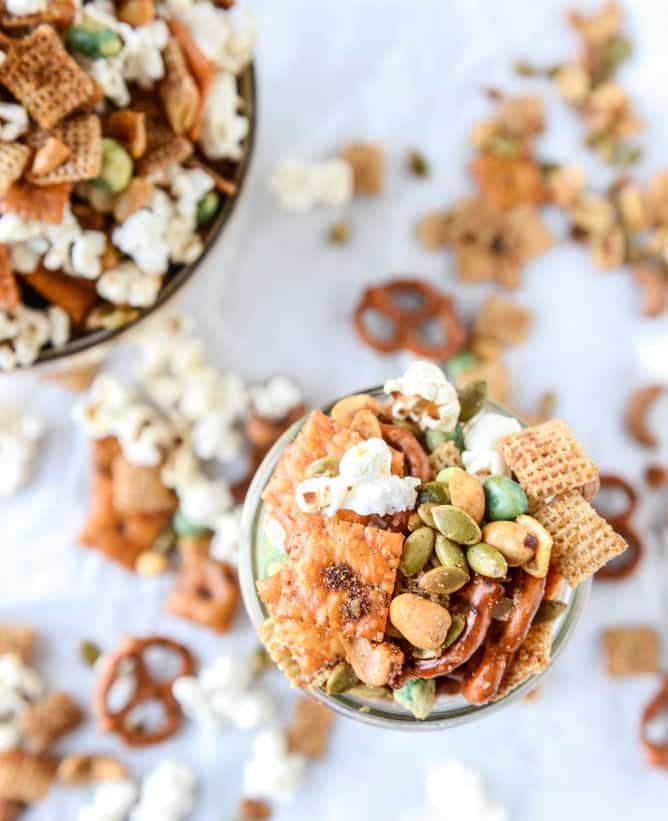sweet + savory homemade snack mix I howsweeteats.com