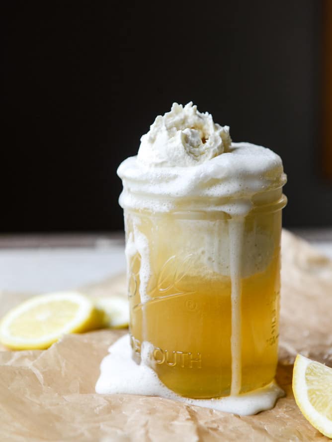 ginger beer shandy I howsweeteats.com