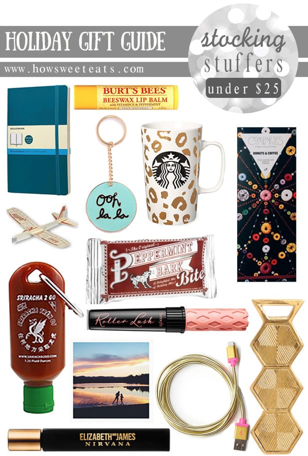holiday stocking stuffer gift guide (under $25!!) I howsweeteats.com
