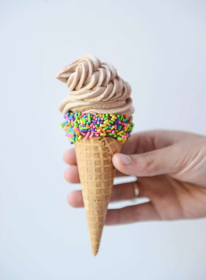 how to make homemade nutella soft serve I howsweeteats.com
