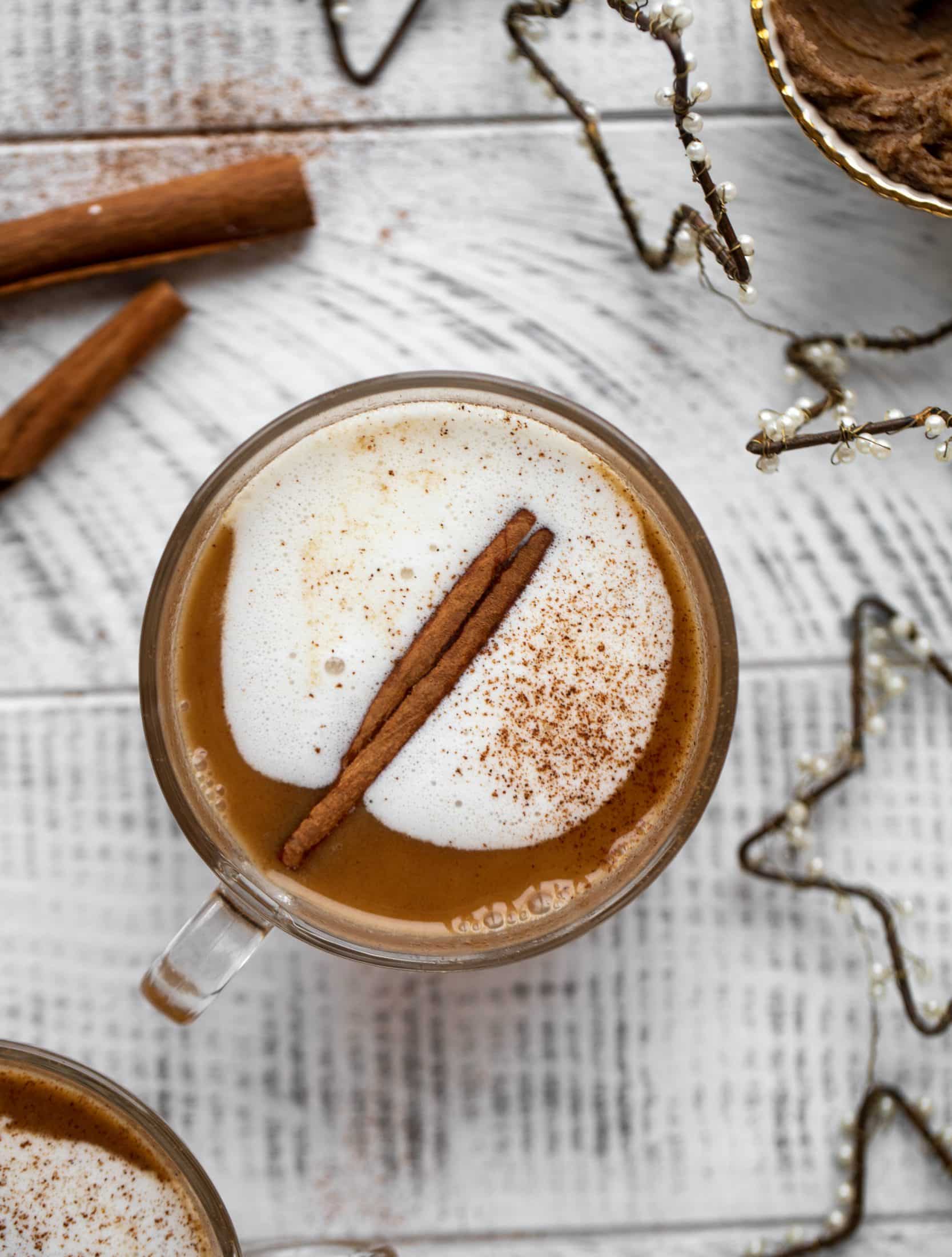 Hot buttered bourbon is a warming, spiced cozy drink that is perfect for chilly nights! Save batter in the fridge so you can have it whenever you'd like!