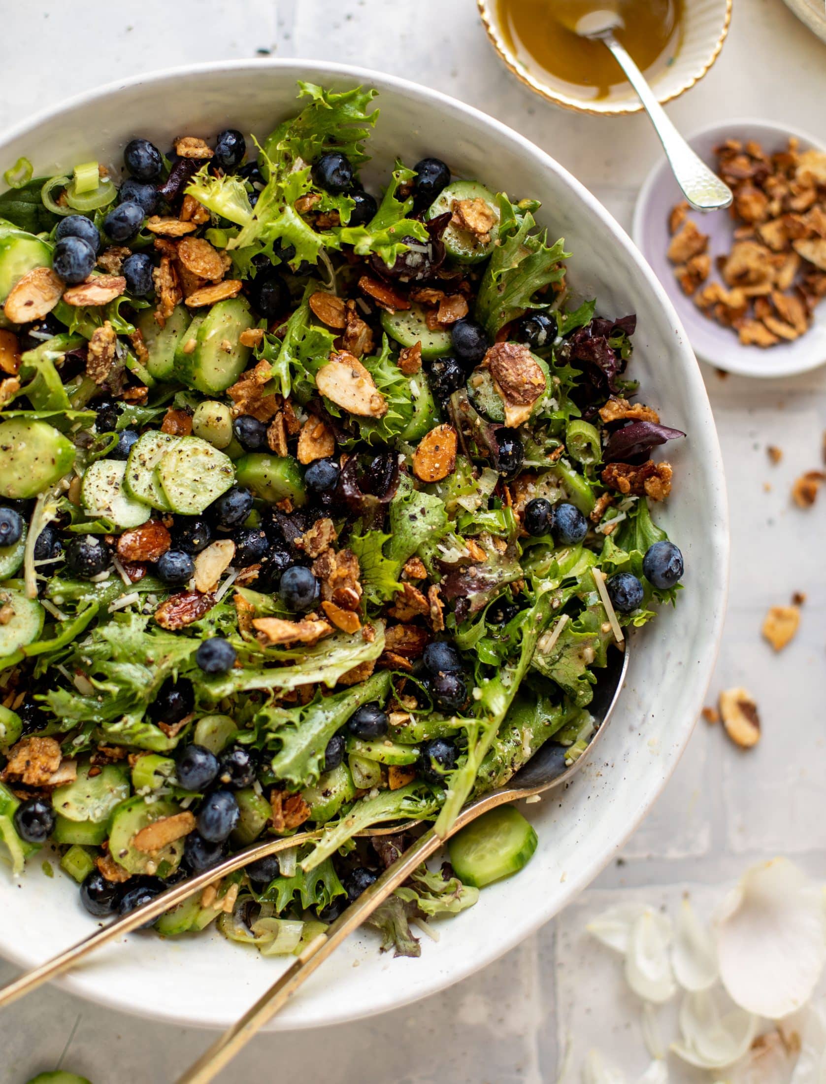 blueberry cucumber summer salad