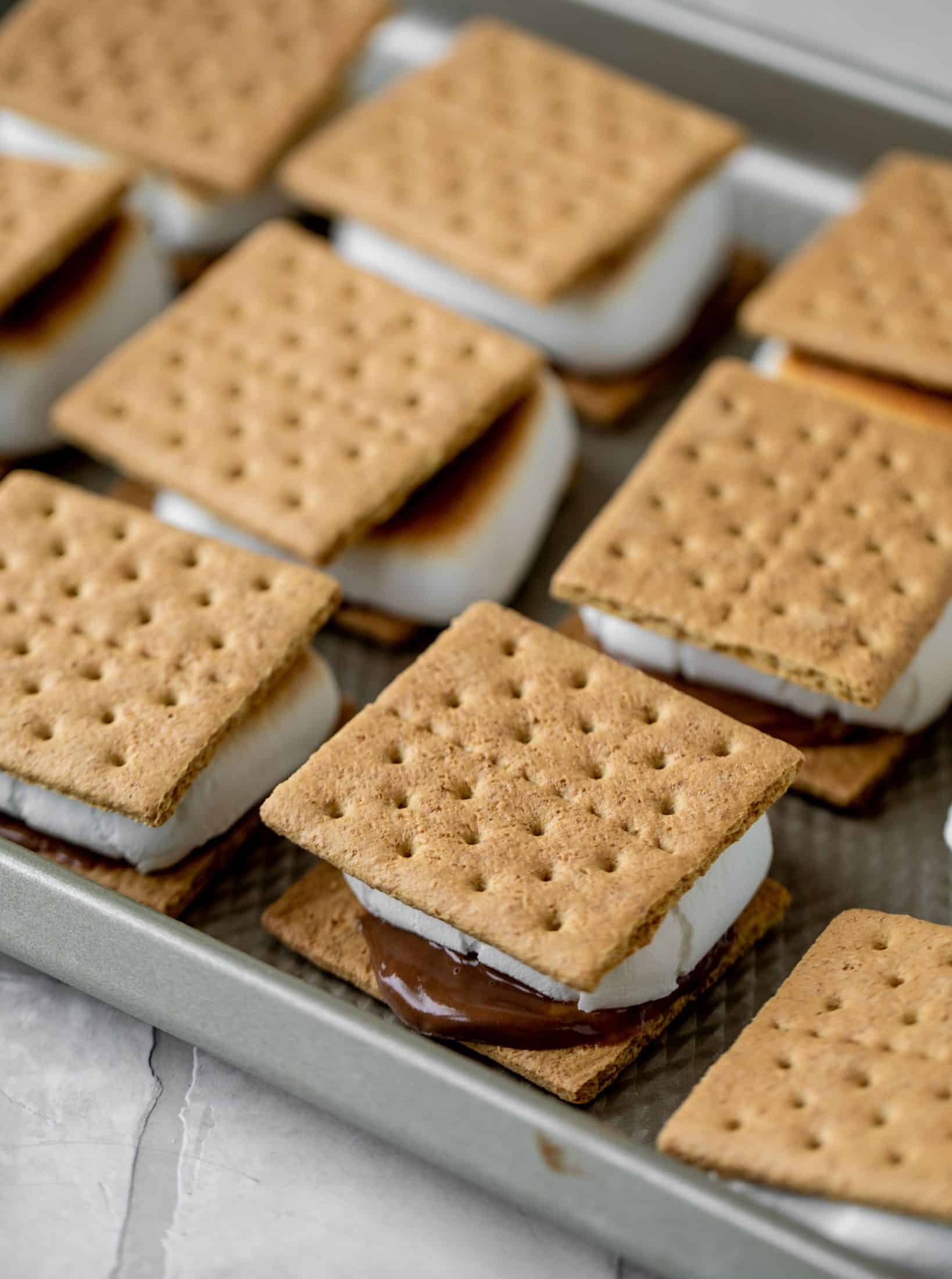 sheet pan s'mores