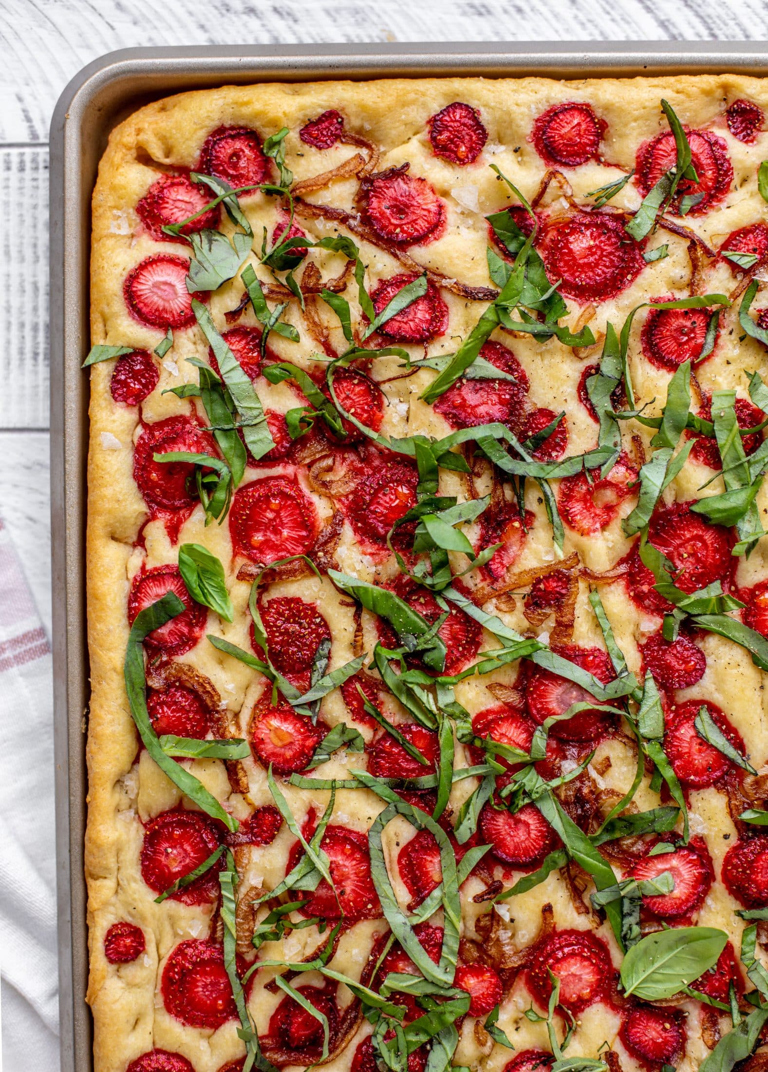 strawberry basil focaccia