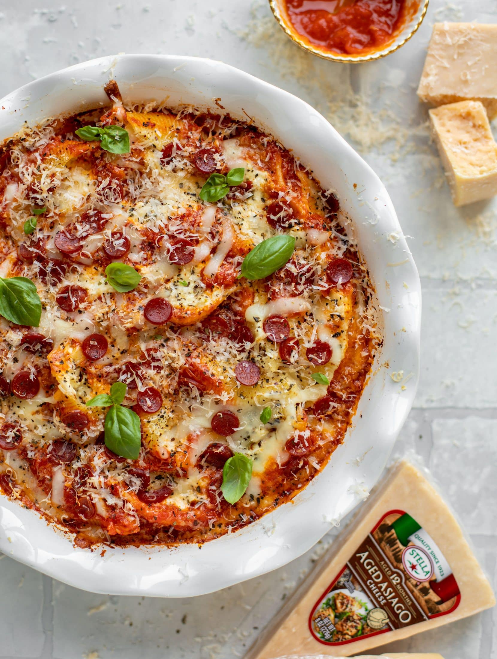 asiago pizza stuffed shells