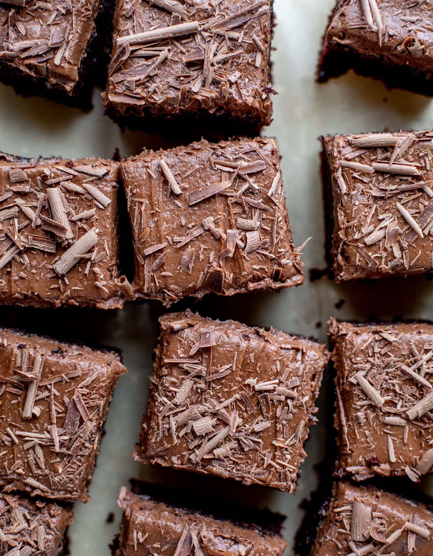 chocolate zucchini cake with chocolate cream cheese frosting