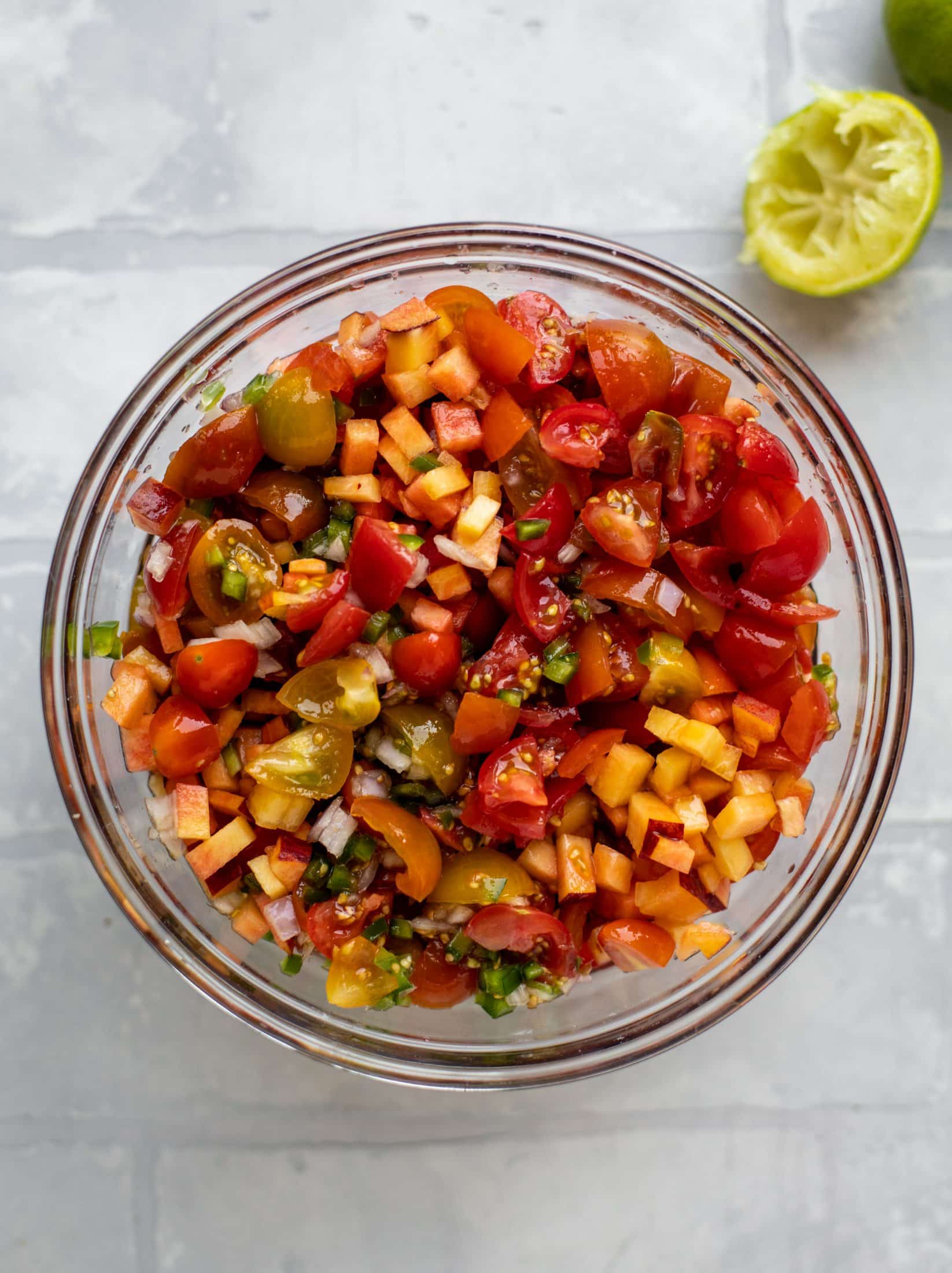 peach pico de gallo