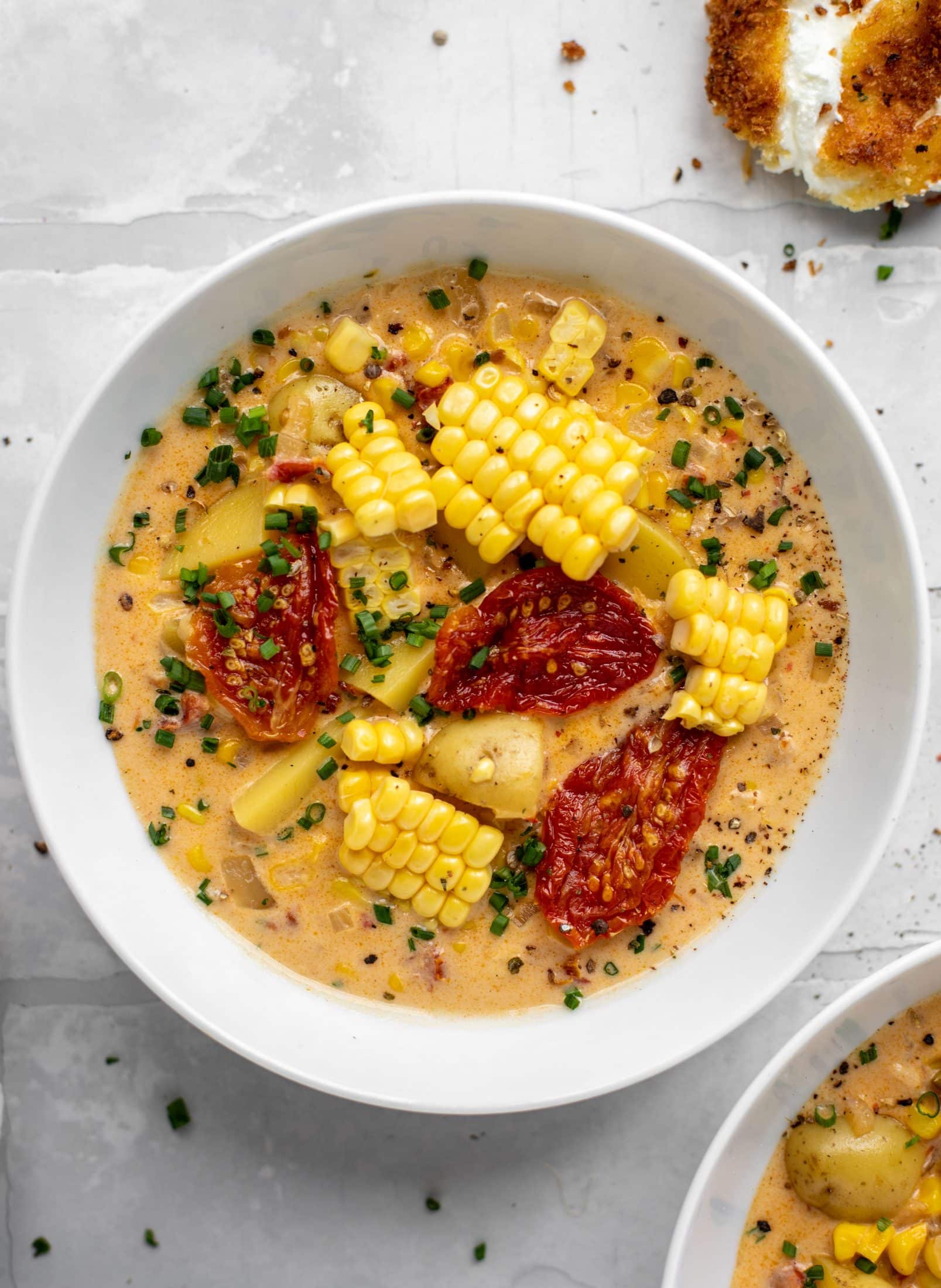 sun dried tomato corn chowder