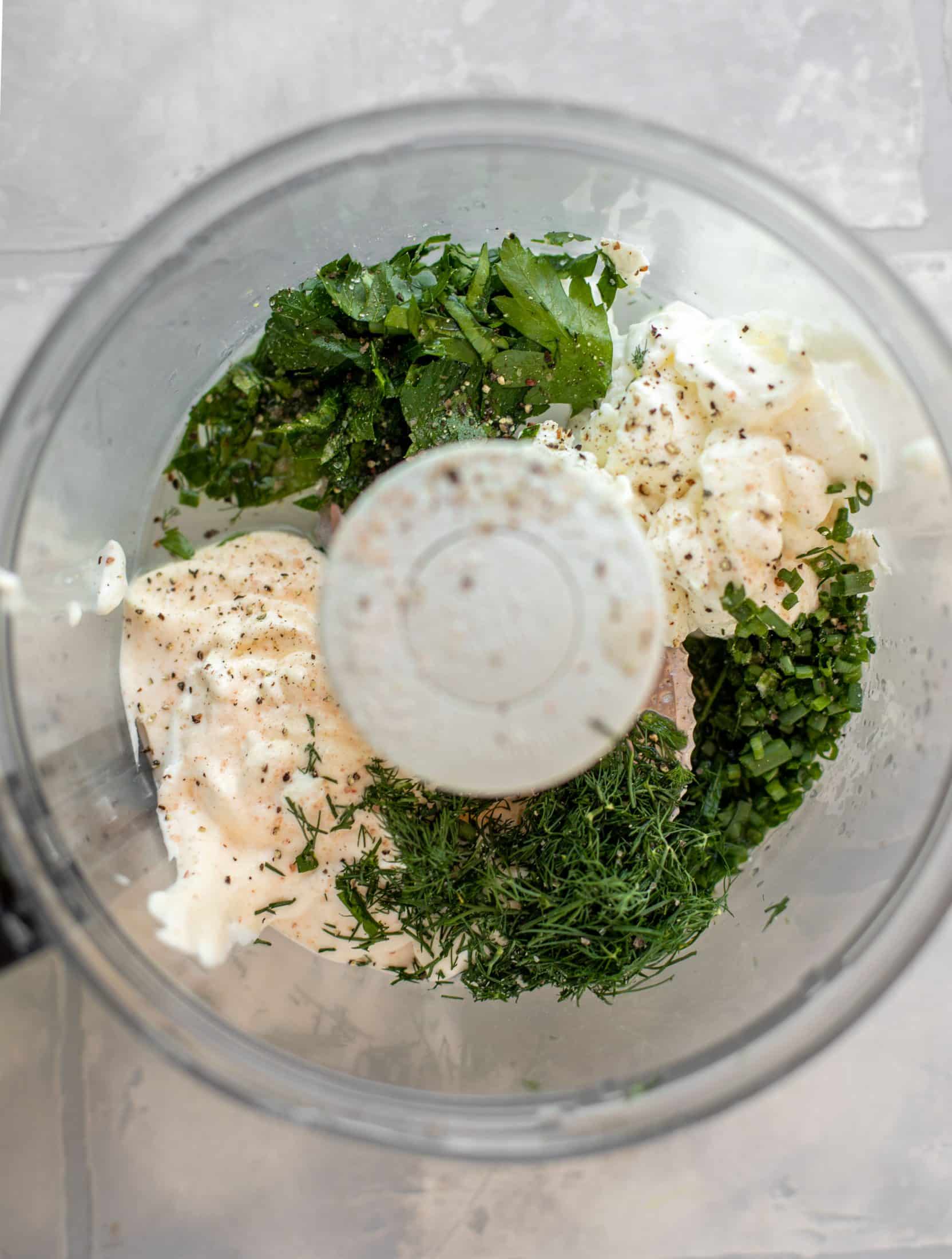 ranch dressing ingredients in food processor