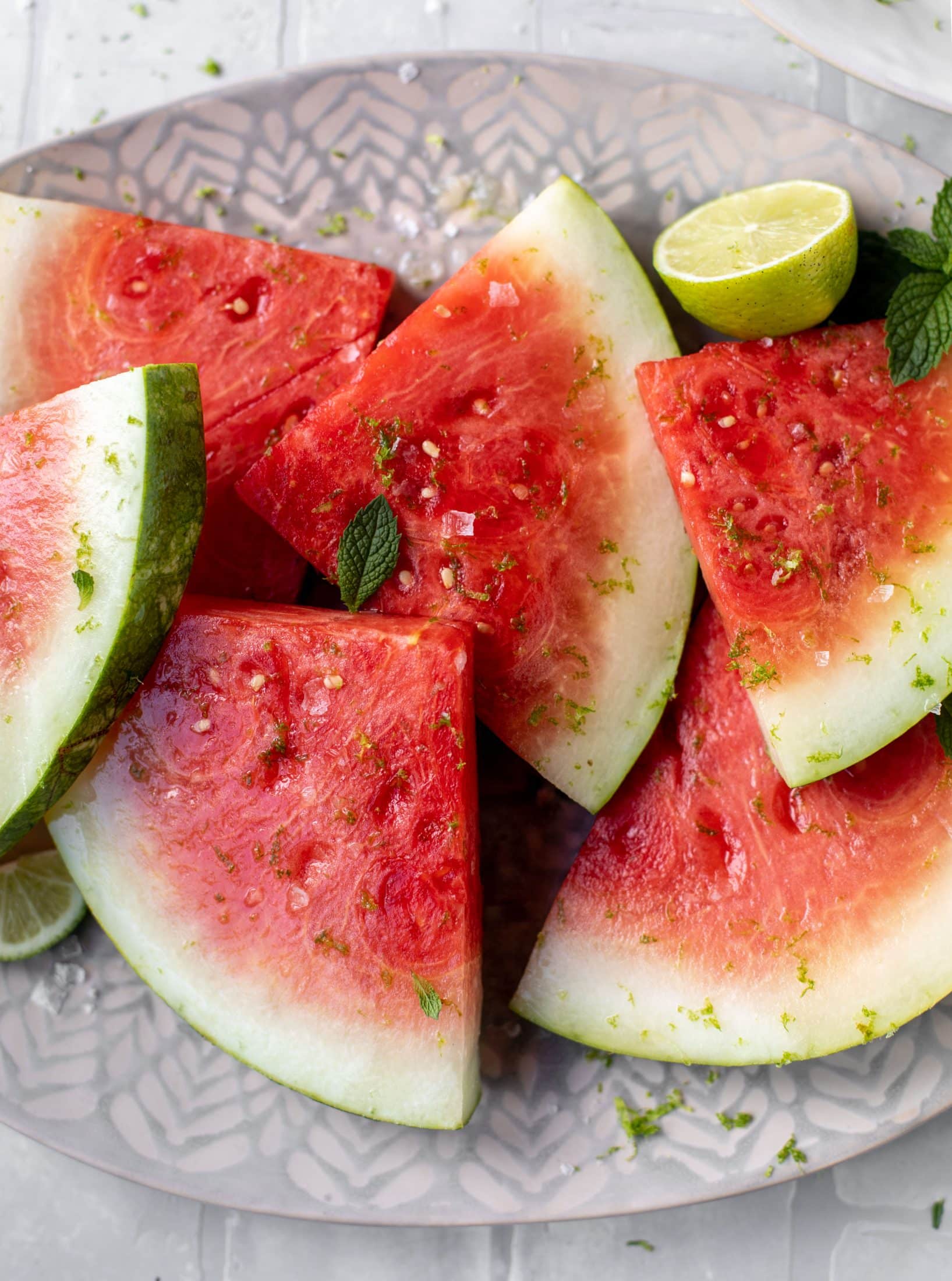 salted mojito watermelon wedges