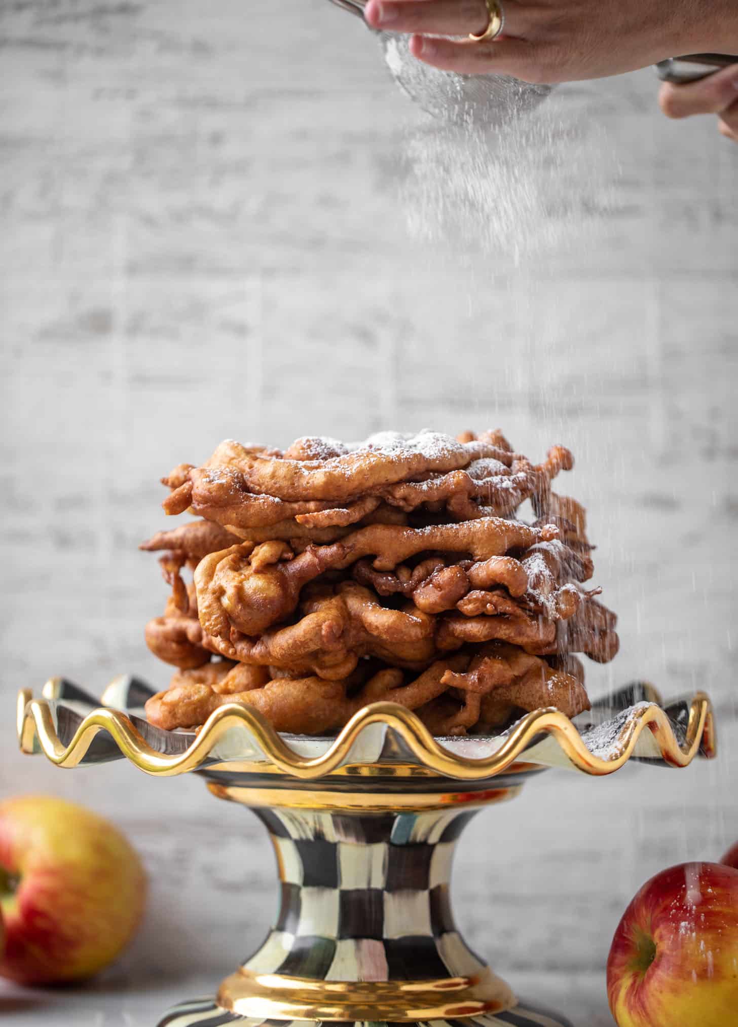 apple cider funnel cakes