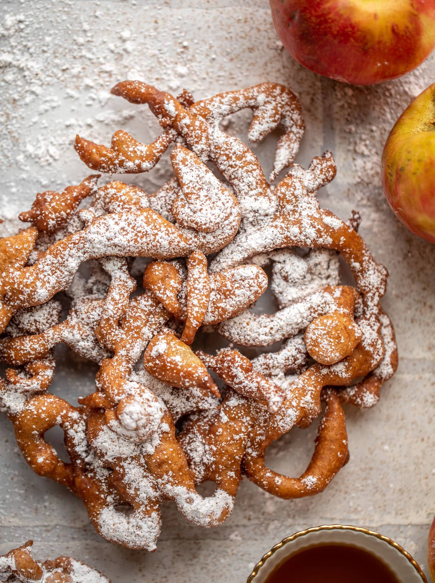 apple cider funnel cakes