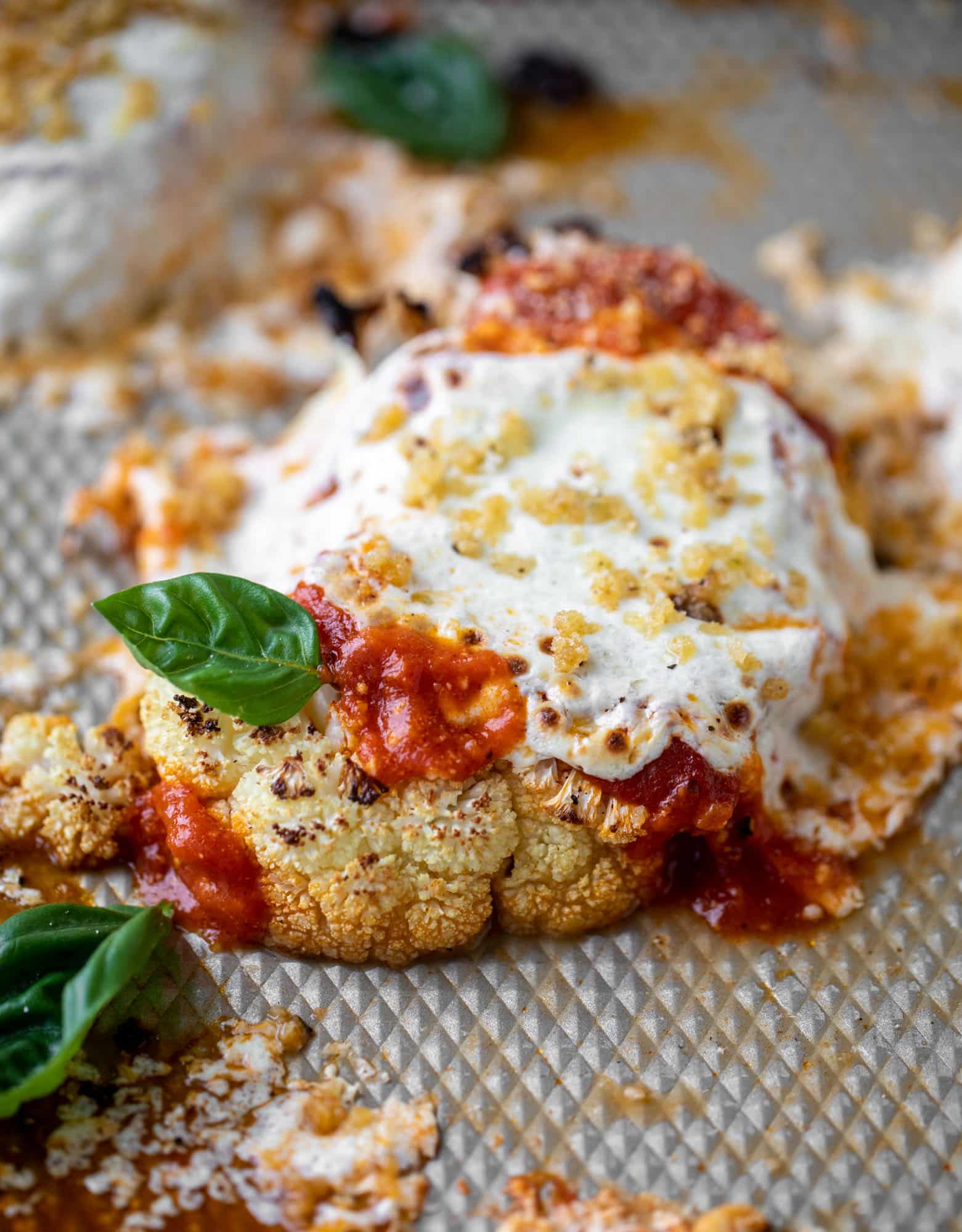 baked cauliflower parmesan