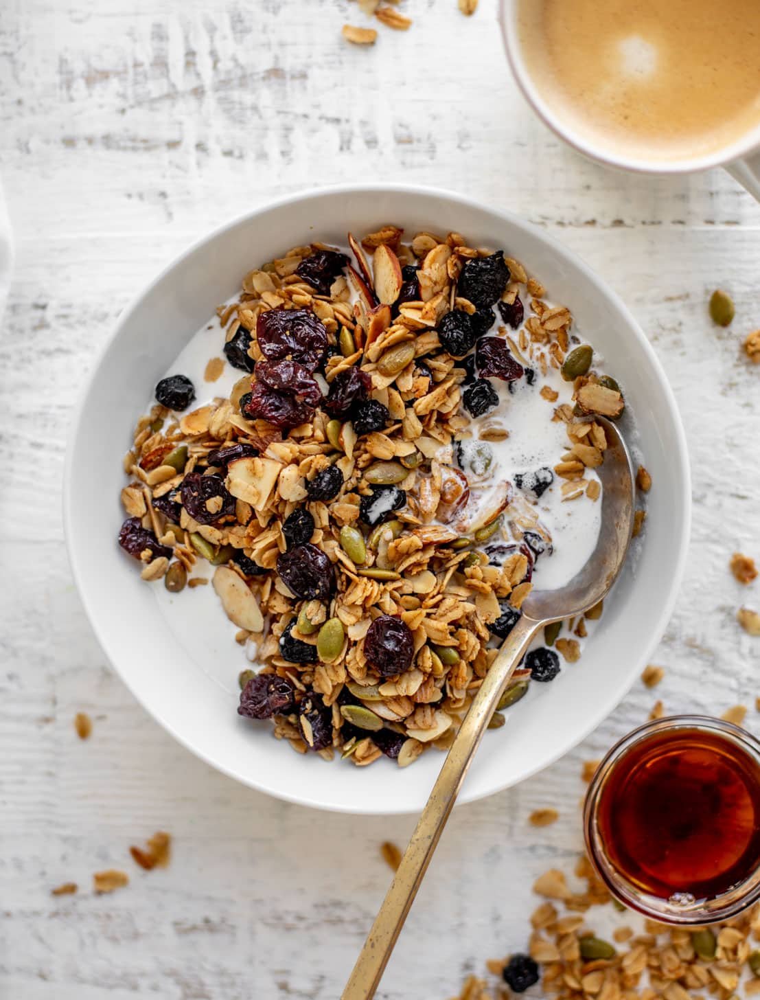 salted maple granola
