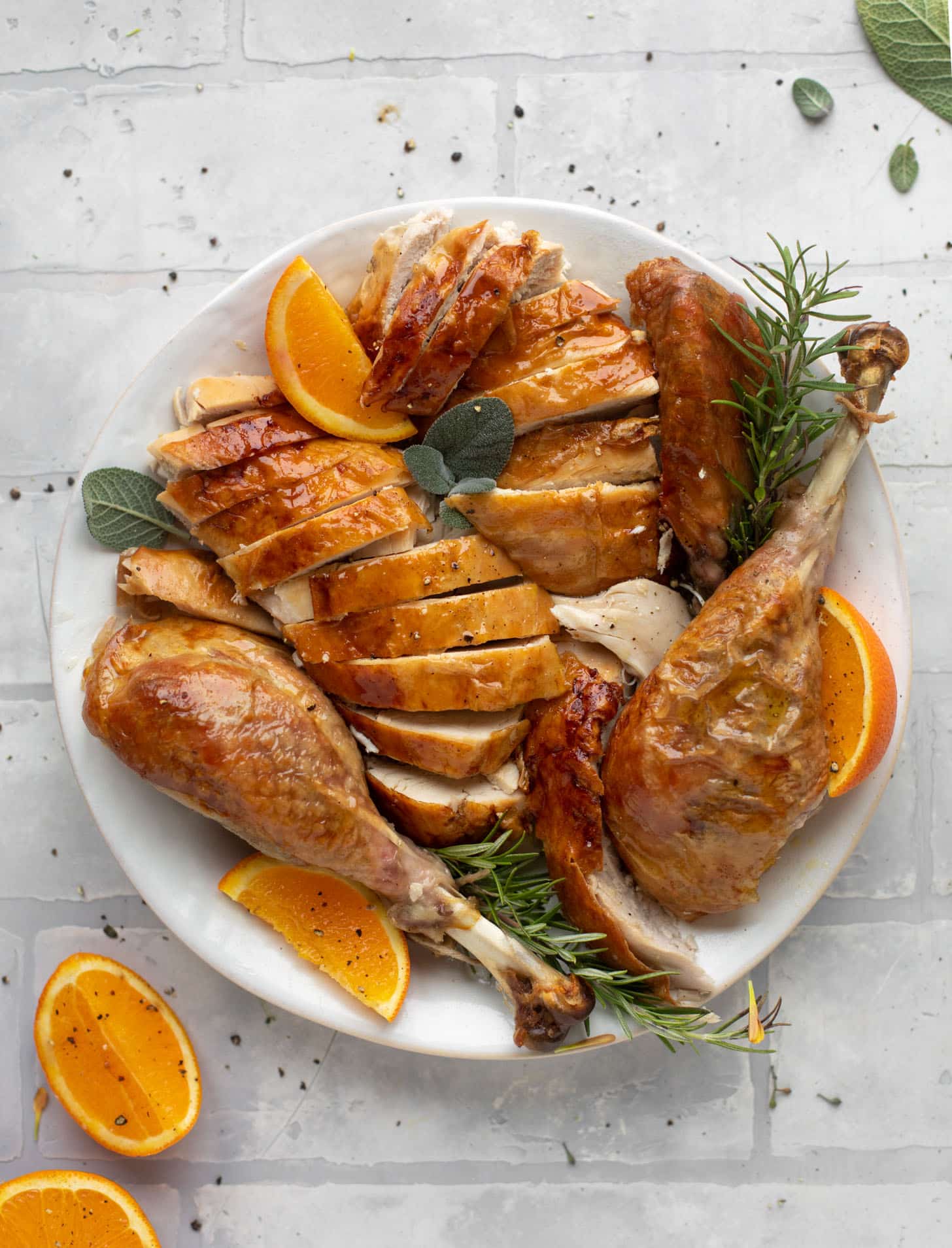 carved citrus sage roasted turkey recipe