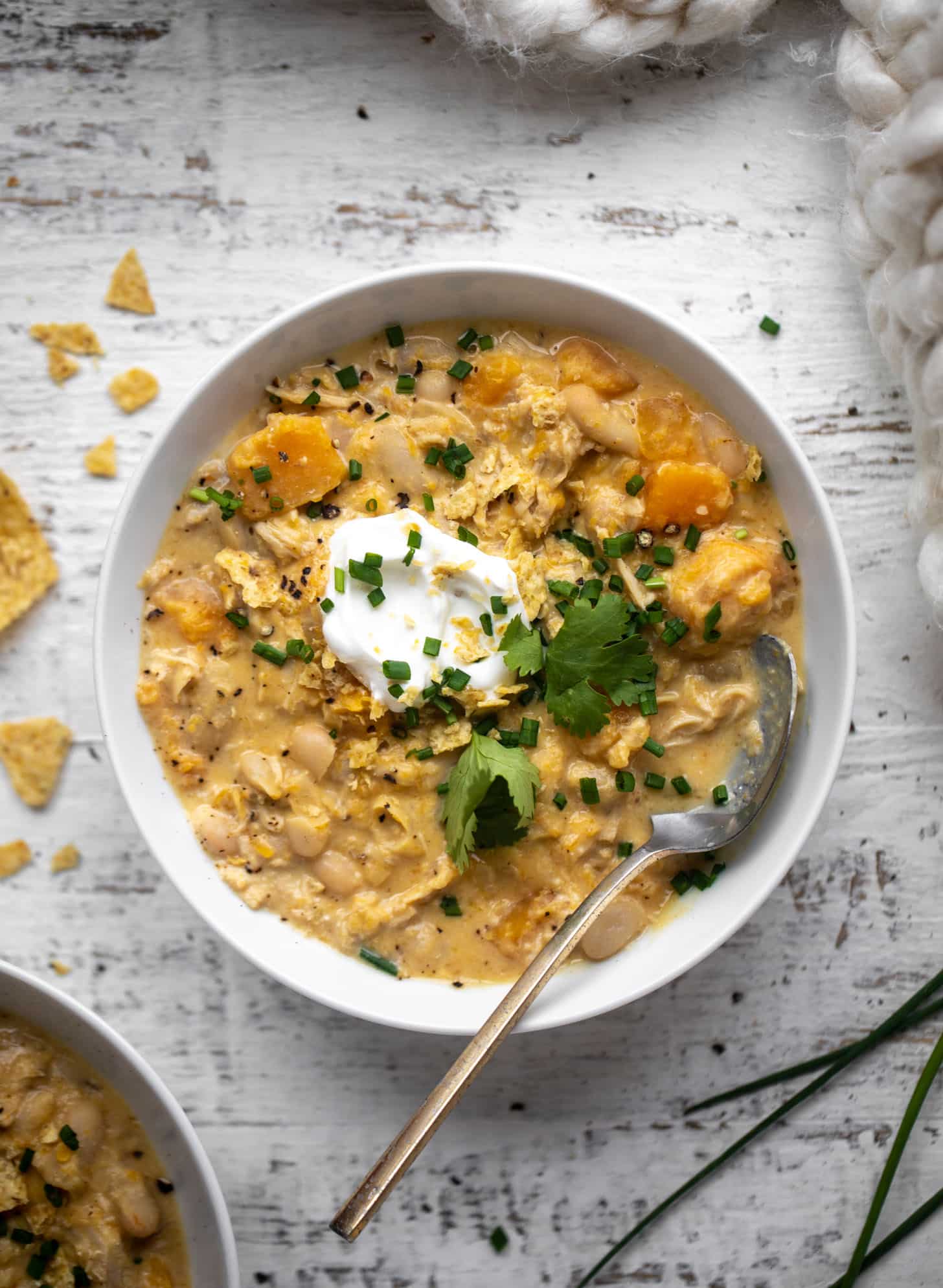 butternut white chicken chili