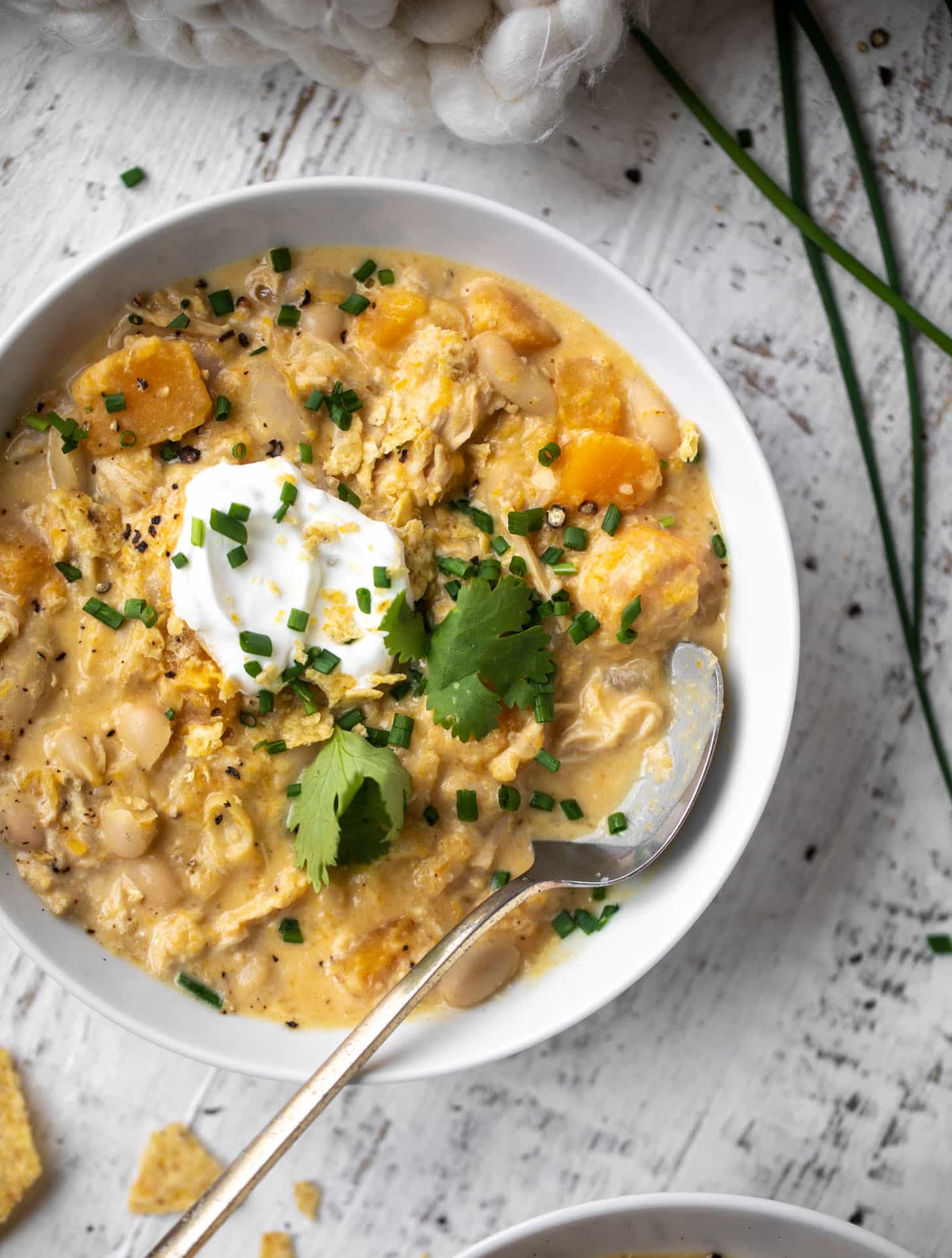 butternut white chicken chili