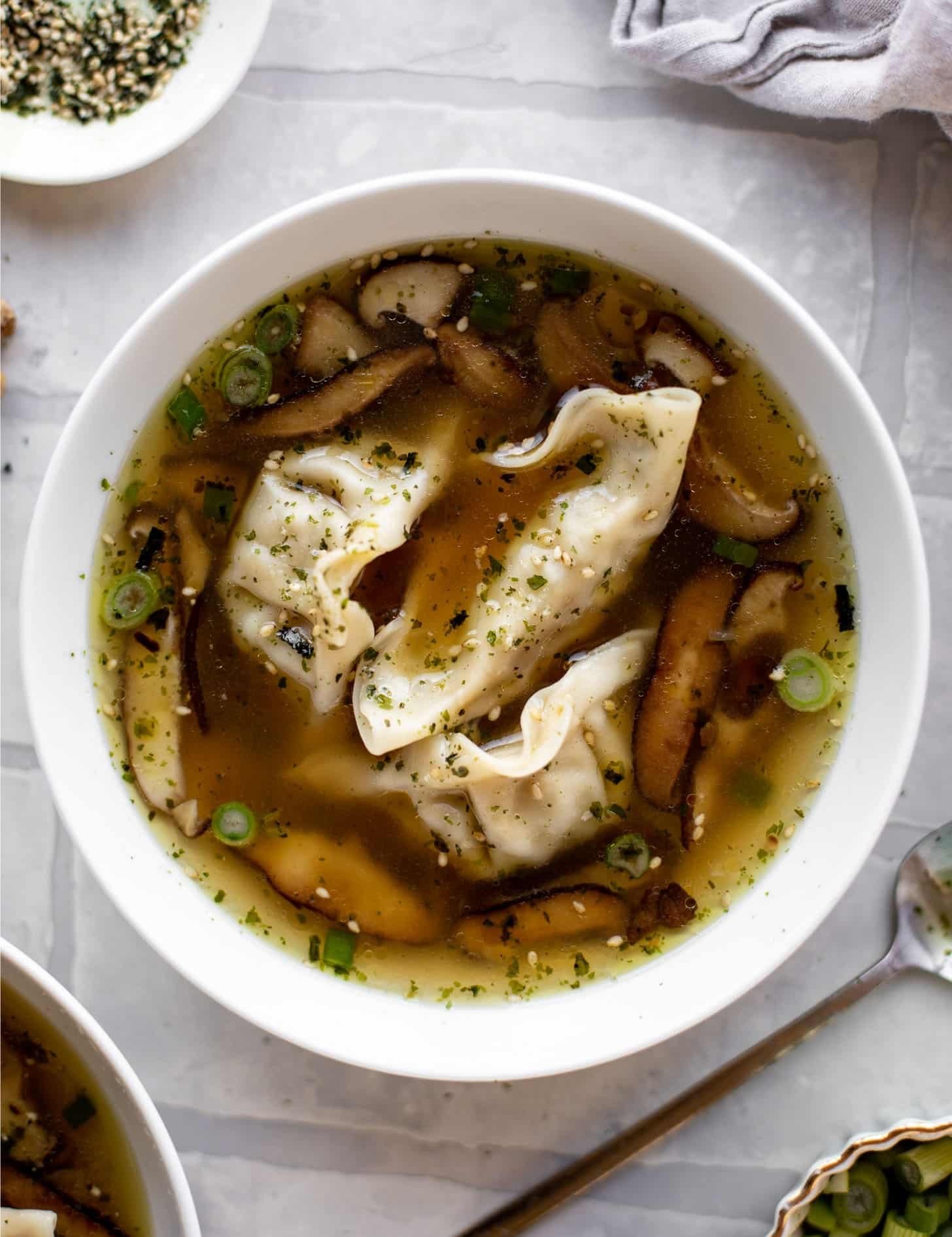 super easy potsticker soup