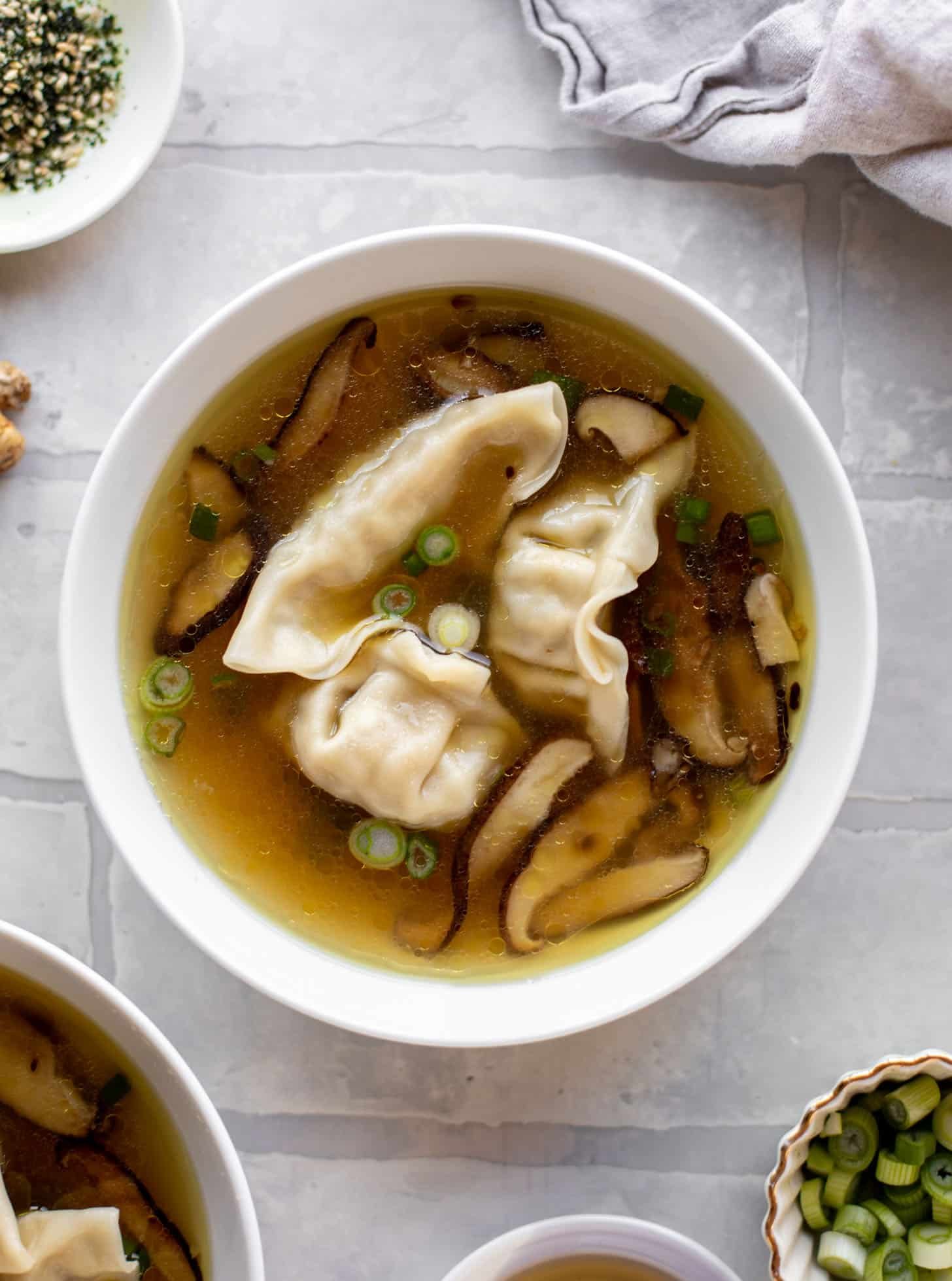 super easy potsticker soup